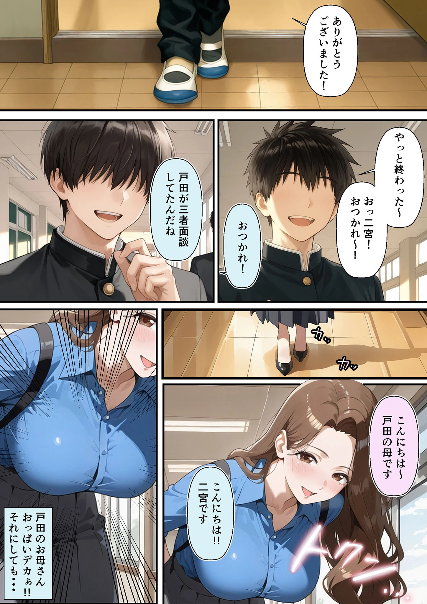 友達のお母さんが羨ましすぎて僕の週1お母さんになってもらって褐色乳首に甘えまくった話(1) モザイク版ページ3