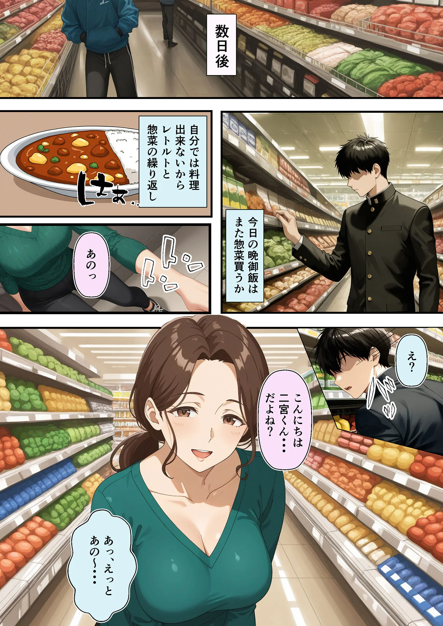 友達のお母さんが羨ましすぎて僕の週1お母さんになってもらって褐色乳首に甘えまくった話(1) モザイク版ページ5