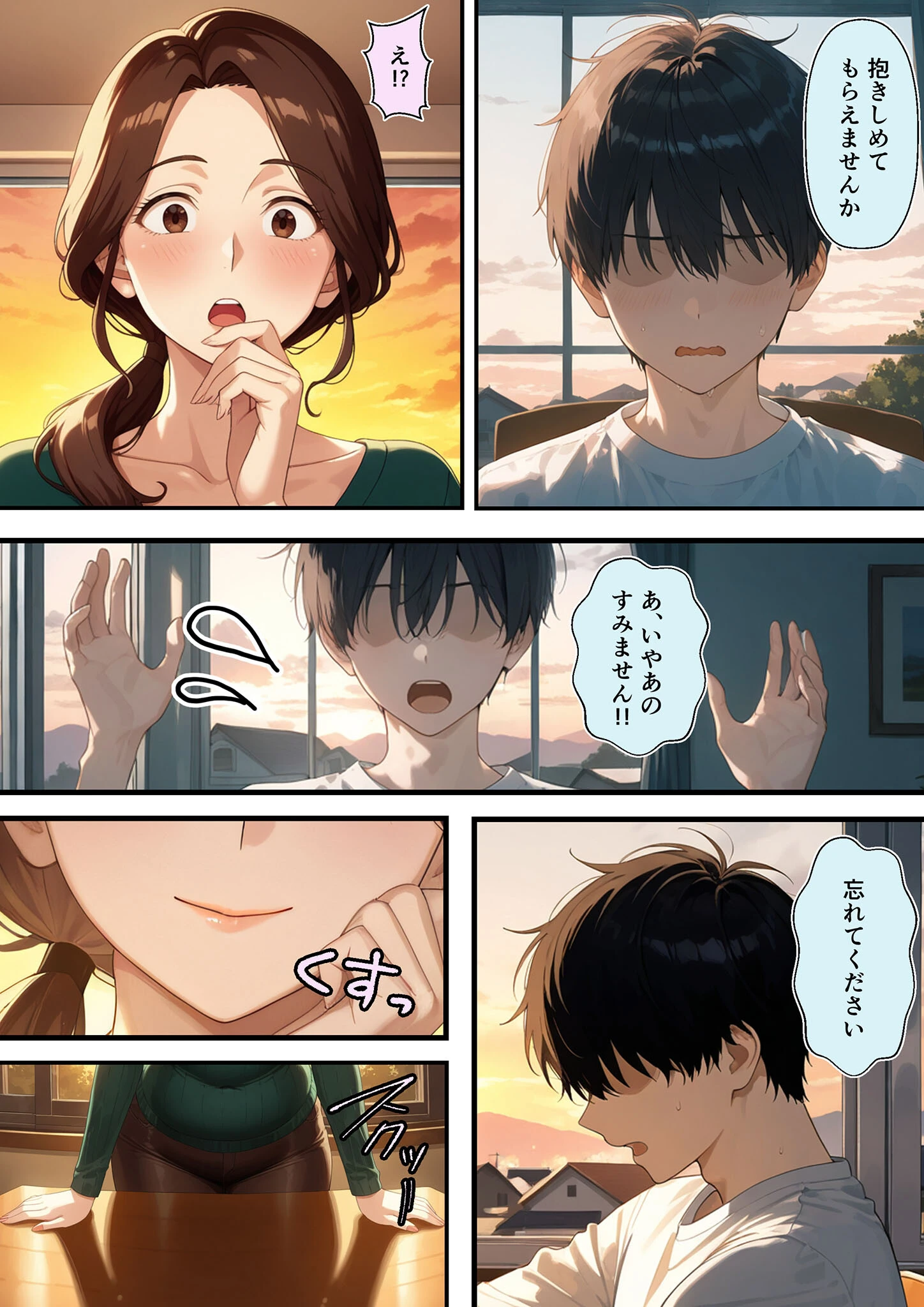 友達のお母さんが羨ましすぎて僕の週1お母さんになってもらって褐色乳首に甘えまくった話(1) モザイク版ページ10