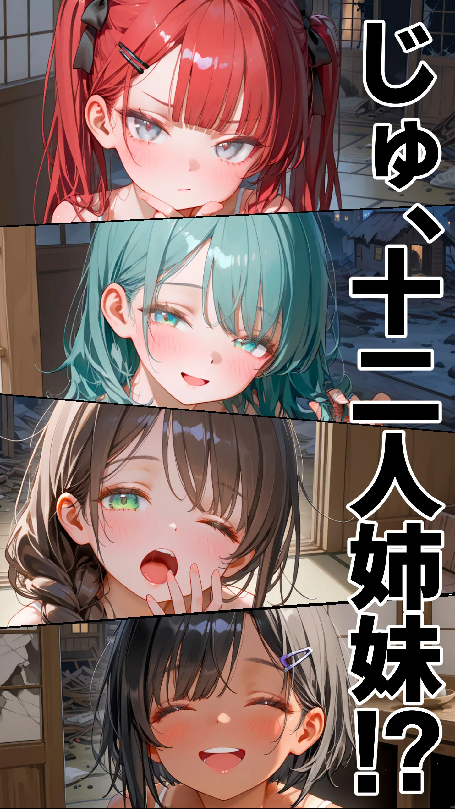 貧乏家族に牛丼奢ったら、おっぱいハーレムできちゃいました…。 〜美人12姉妹のHな恩返し〜 (1)ページ16