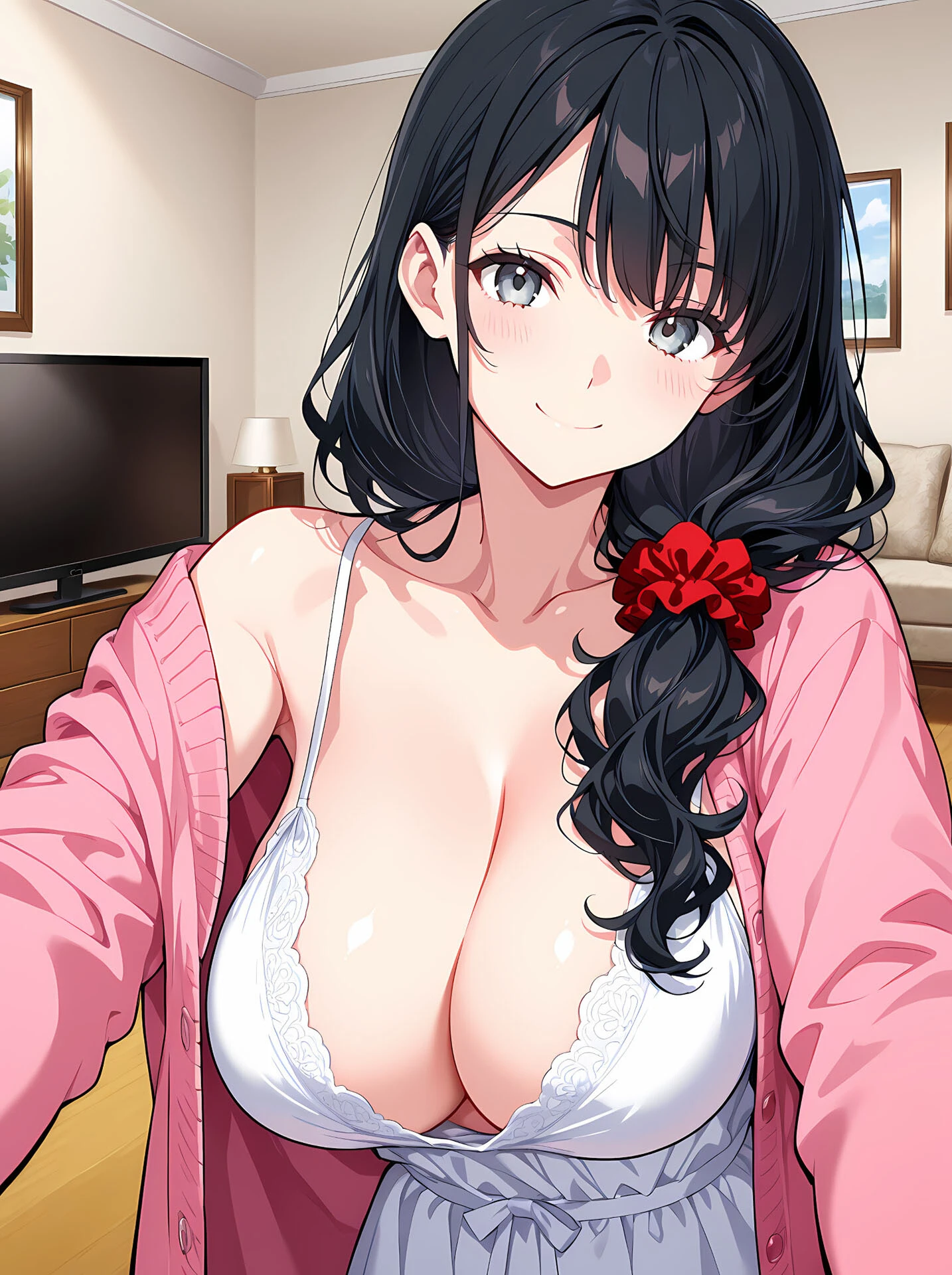 爆乳人妻が娘の彼氏に迫られて中●しセックスしちゃいました！ モザイク版ページ4