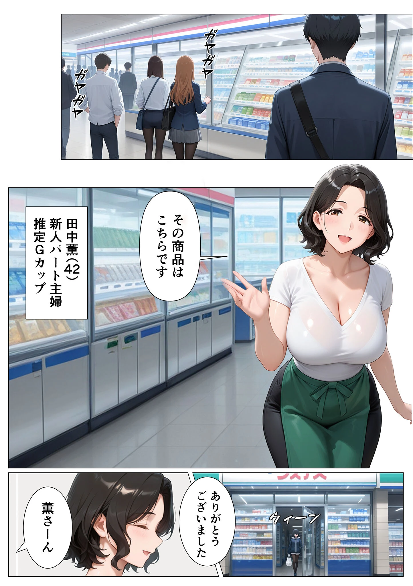 バ先の茶色乳首のパート人妻を玩具攻めしまくったら開花逆転・連続搾精された話（1） モザイク版ページ3