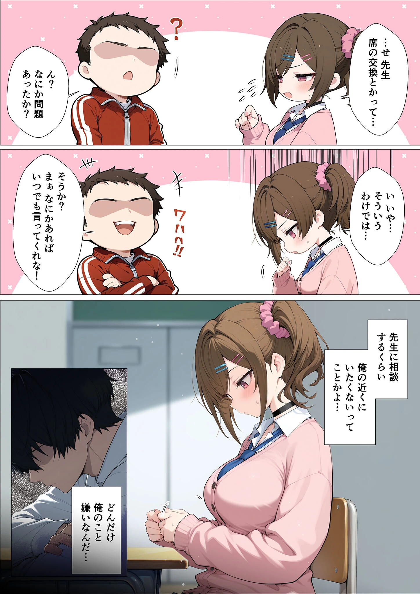 俺に近づくと発情しちゃう病気にかかったギャル幼馴染は誰にも相談できず俺で性欲を発散する(1) モザイク版ページ9
