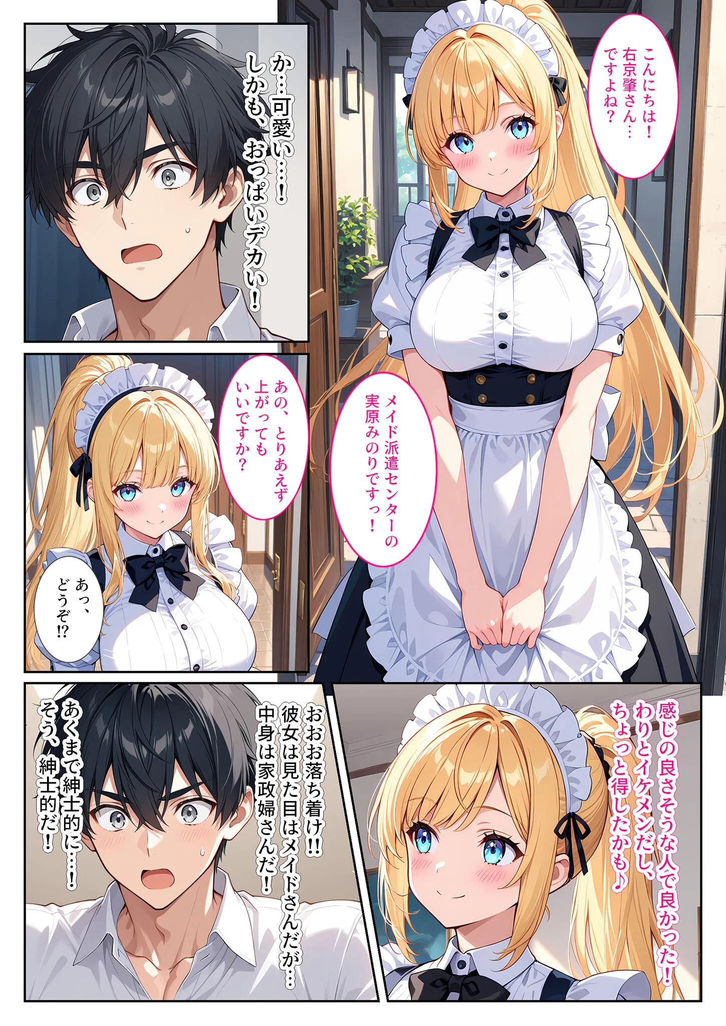 家事代行の爆乳メイドが濃厚なご奉仕エッチをしてくれた話 モザイク版ページ6