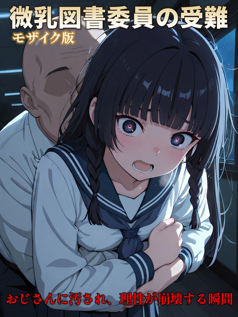 微乳図書委員の受難 おじさんに汚され、理性が崩壊する瞬間 モザイク版