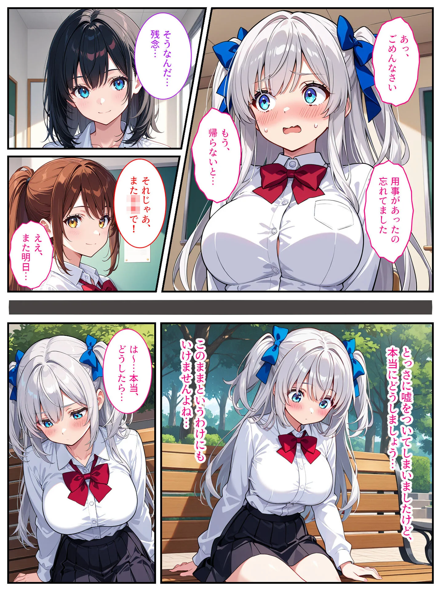 清純無垢な爆乳●●●●を性教育の実習で孕ませちゃいました！ モザイク版ページ6