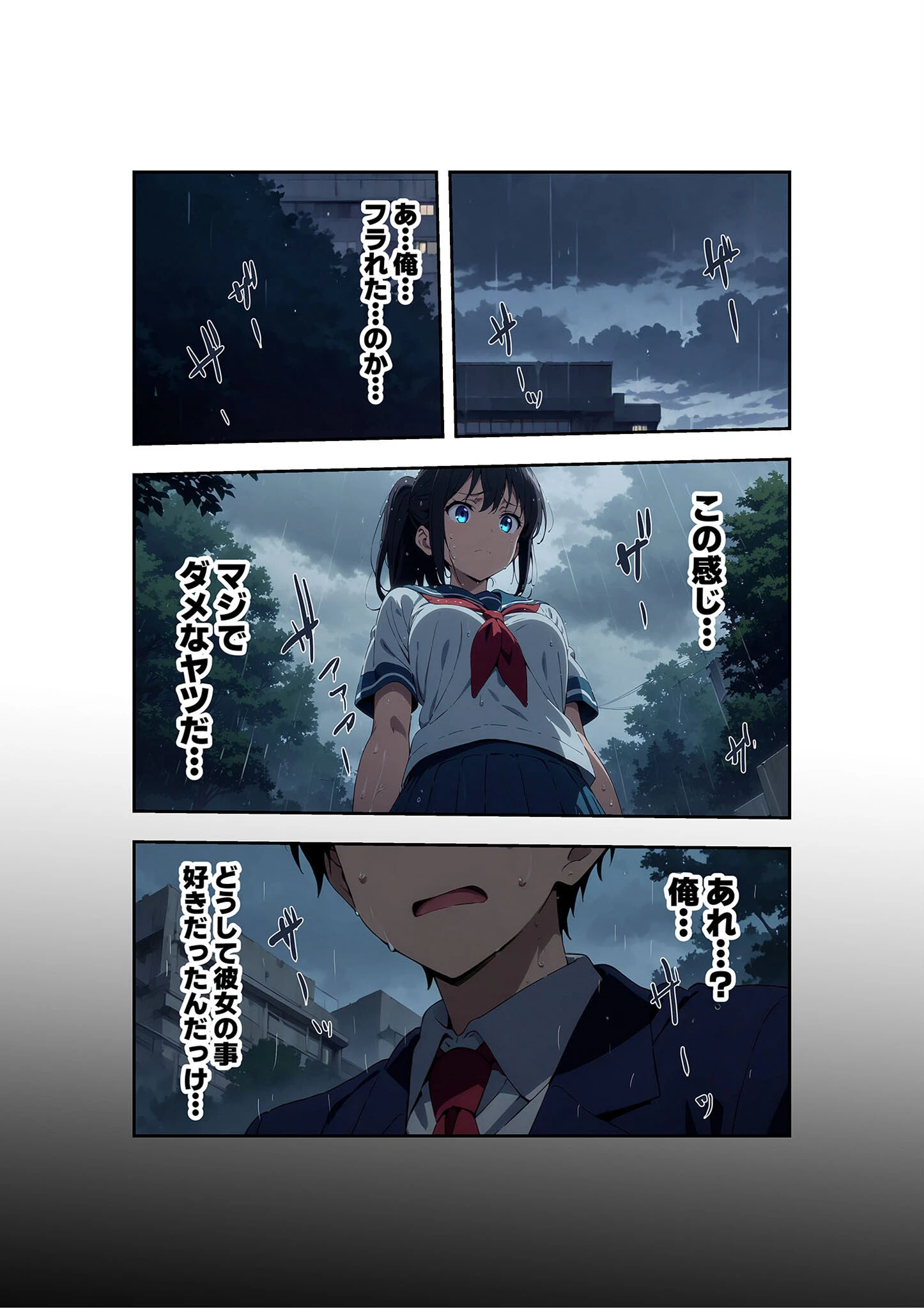 びしょ濡●●● セット版 〜この子たち…気が狂うまで雨の中●されます〜 モザイク版ページ7