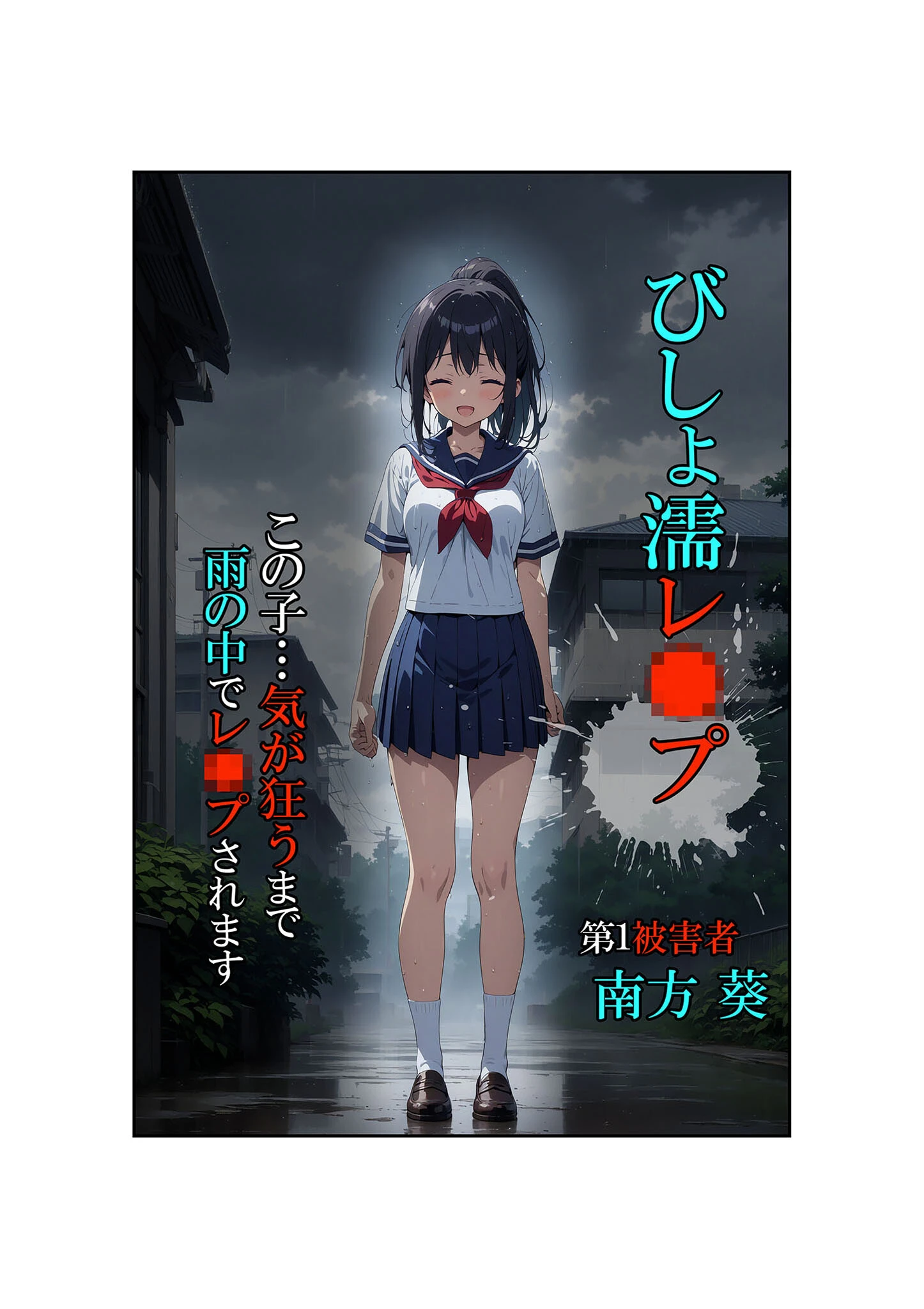 びしょ濡●●● セット版 〜この子たち…気が狂うまで雨の中●されます〜 モザイク版ページ14