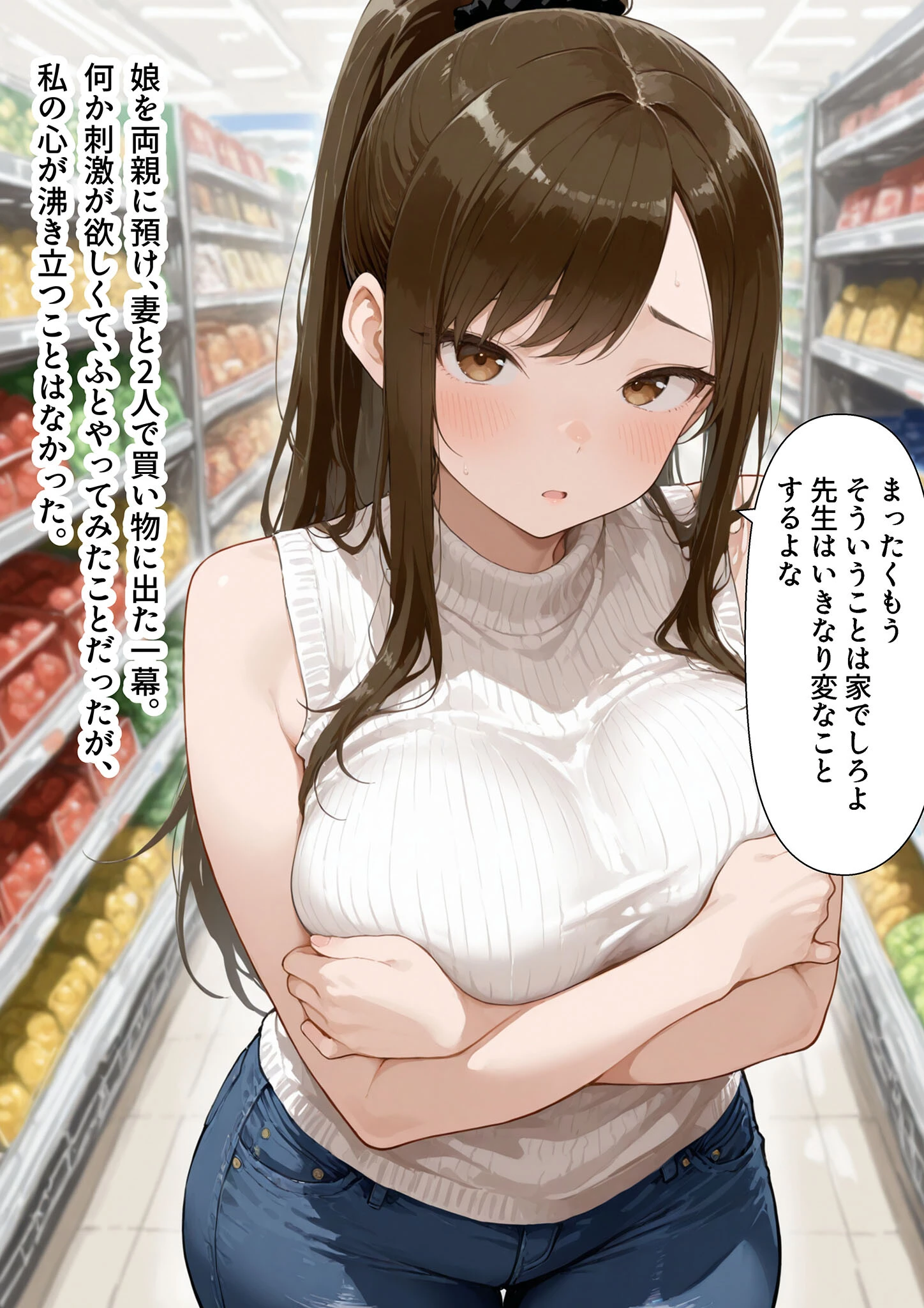 強気妻を年下に抱かせて観察する(1) モザイク版ページ6