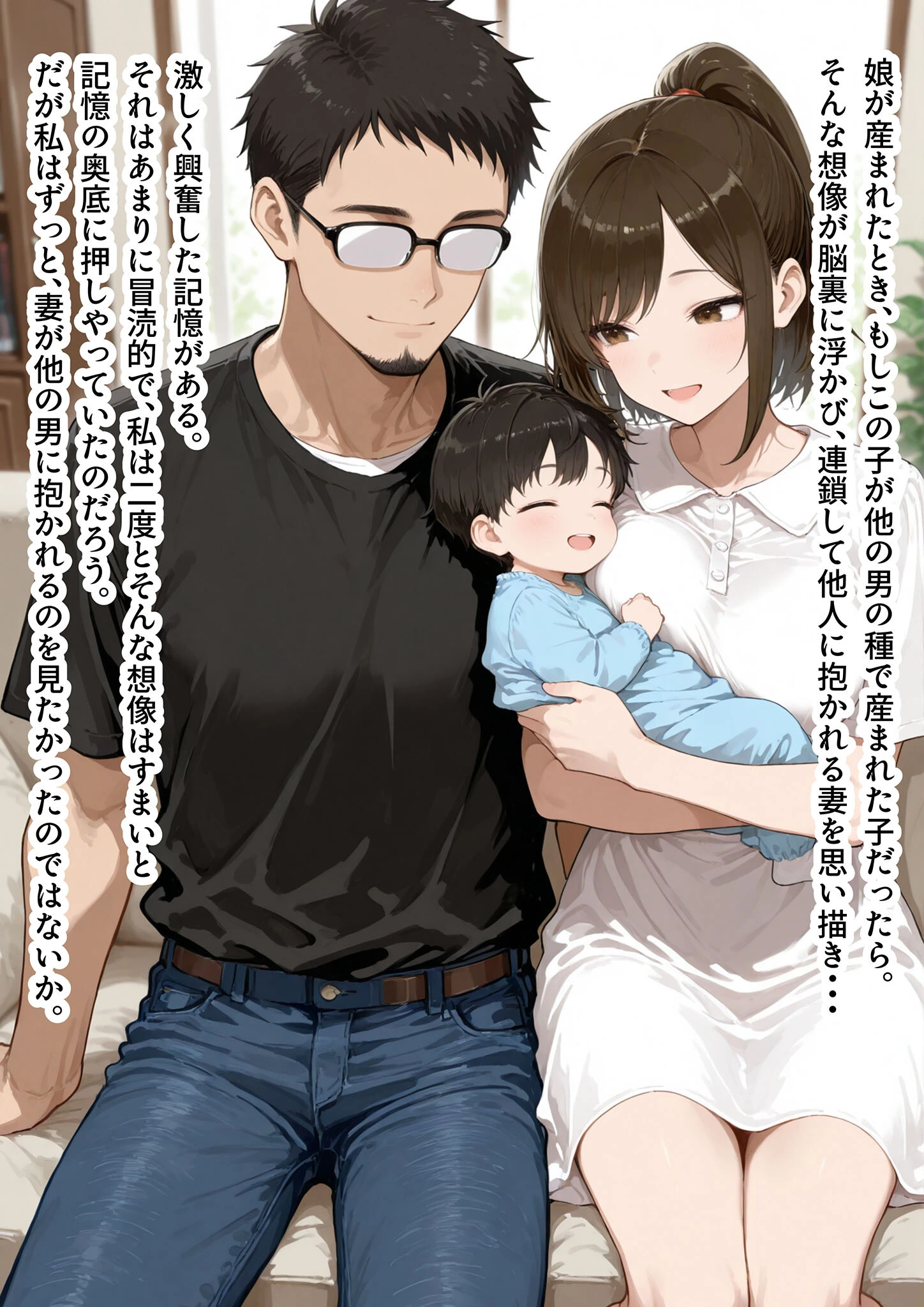 強気妻を年下に抱かせて観察する(1) モザイク版ページ9