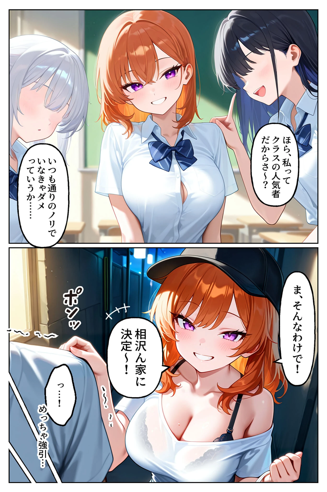 家出してきたクラスの人気ギャルがうちに転がり込んできたけど…まさかの処女でした（1） モザイク版ページ8