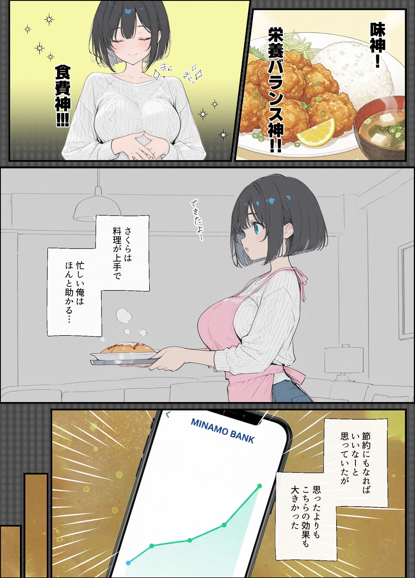 物価高で同棲した巨乳黒髪ボブ義妹と密着甘々中●しSEXした話 モザイク版ページ10