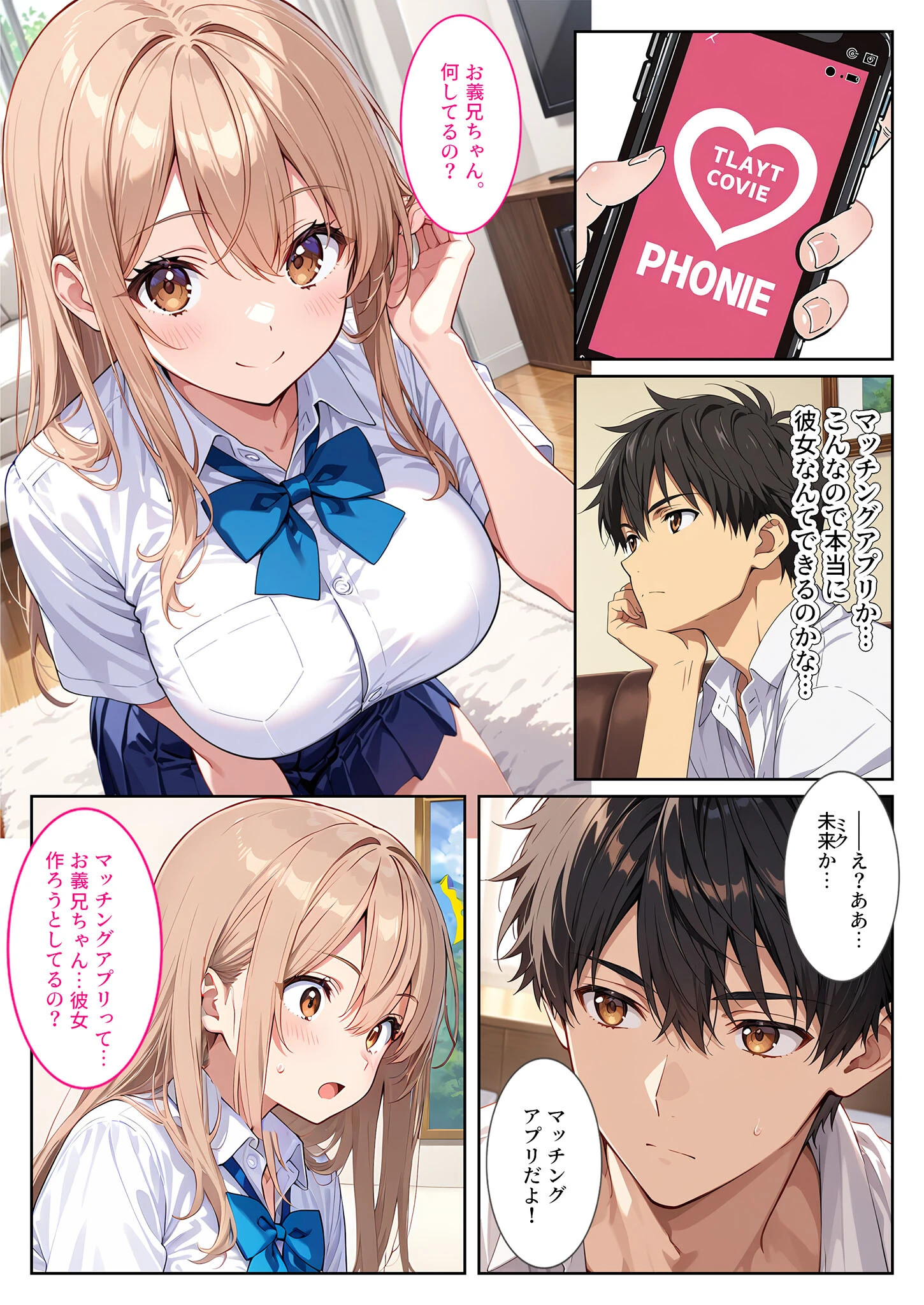 マッチングアプリで来た爆乳義妹に誘惑されて孕ませました! モザイク版ページ5