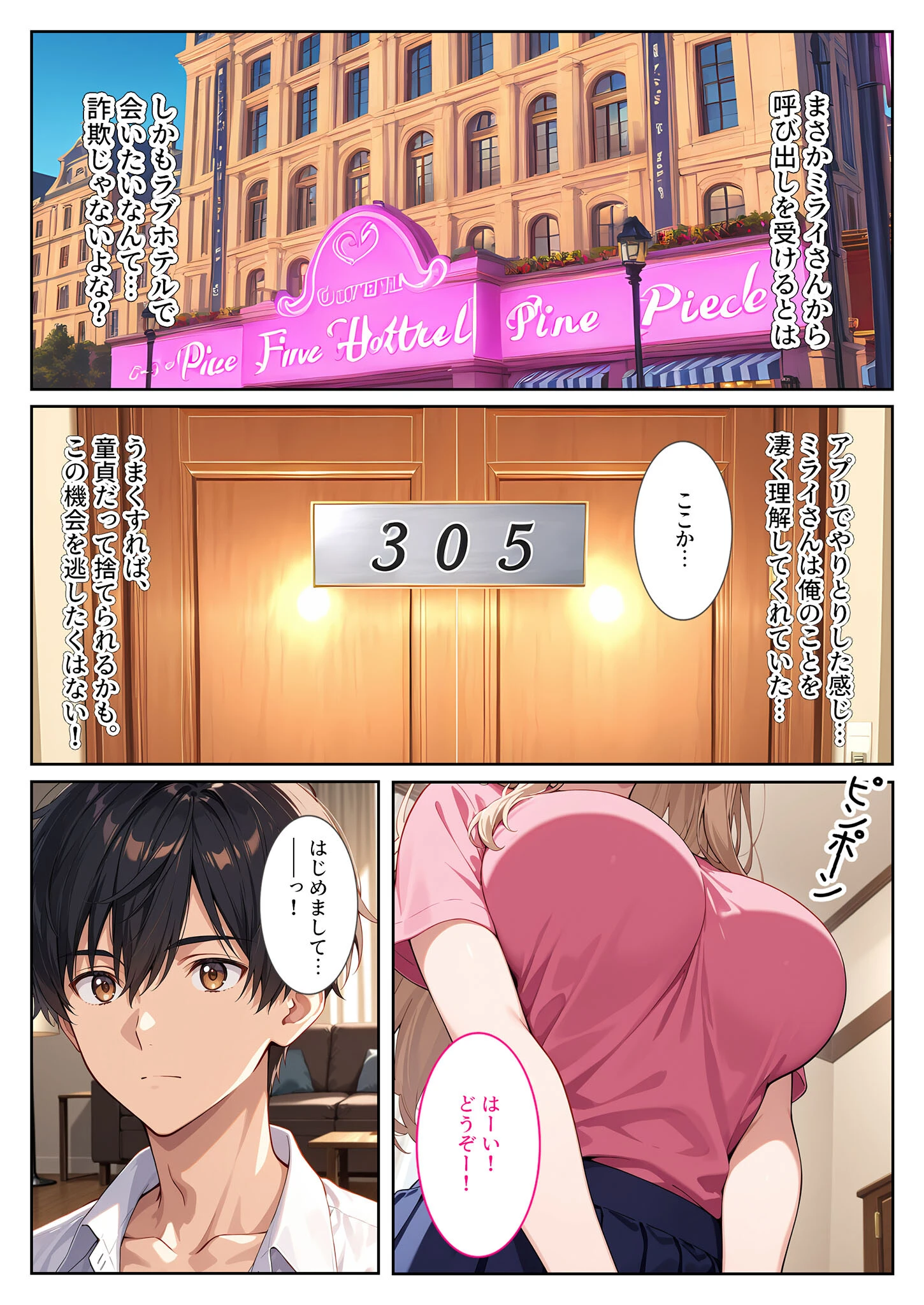 マッチングアプリで来た爆乳義妹に誘惑されて孕ませました! モザイク版ページ8