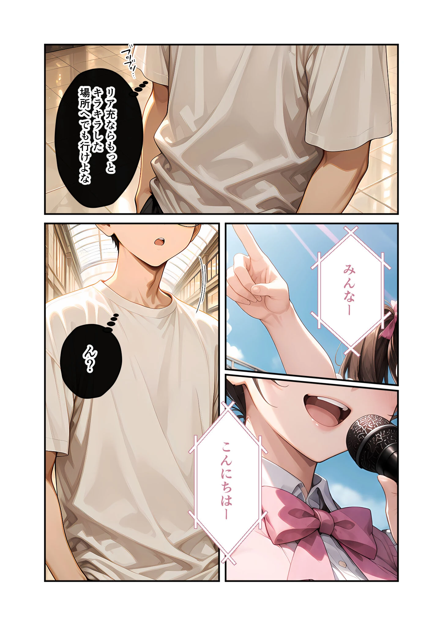 陰キャの僕、透視の力を手に入れる。第二十話 〜同級生アイドルのえっちな腰へこダンス〜 モザイク版ページ4