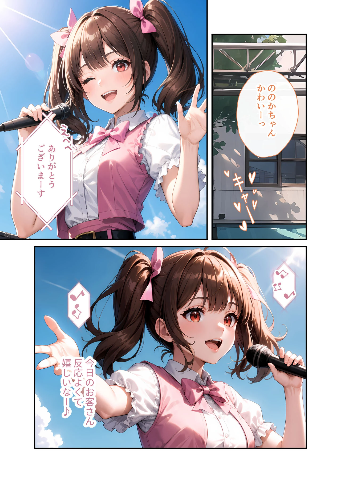 陰キャの僕、透視の力を手に入れる。第二十話 〜同級生アイドルのえっちな腰へこダンス〜 モザイク版ページ9