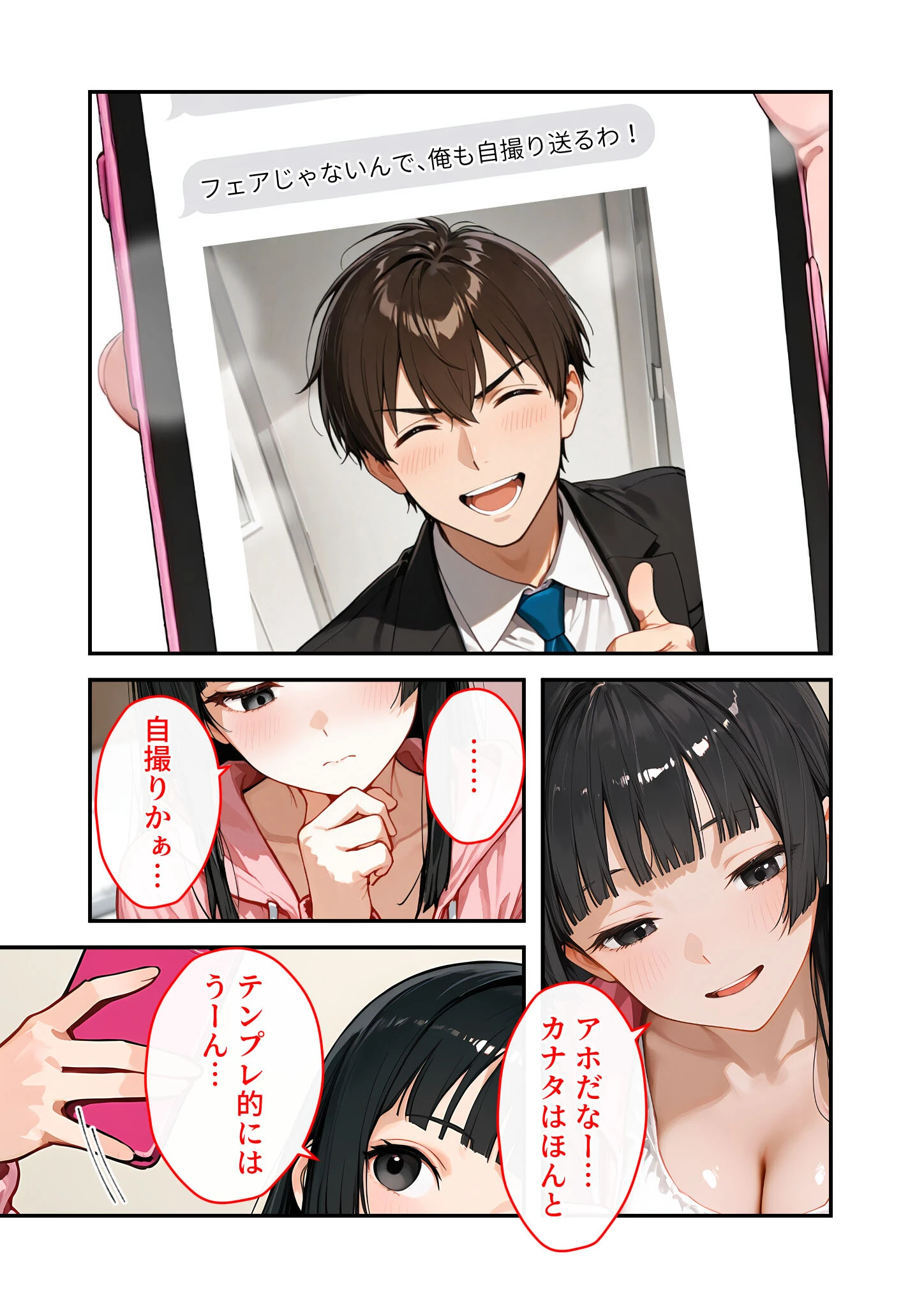 出張中は彼女のおっぱいが送られてきます。 〜会えない寂しさを癒してくれる、シャイな彼女のエロ自撮り〜ページ6