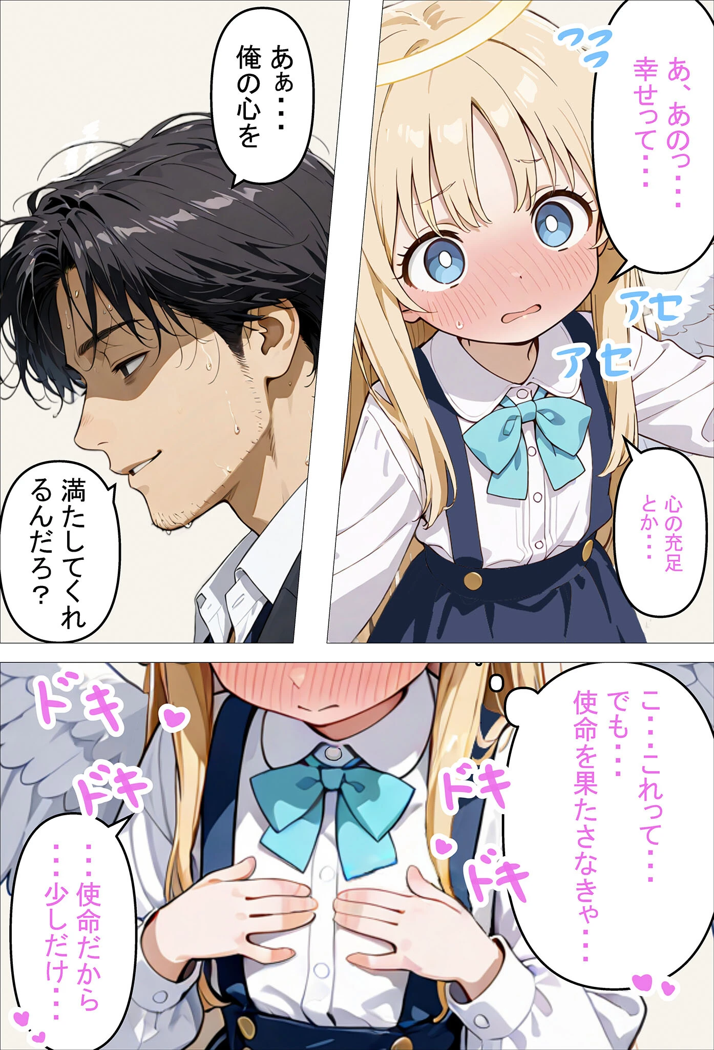 人々を幸せにするために来た無垢な見習い天使にHなお願いをしてみた話〜これも使命のため…!〜 モザイク版ページ11