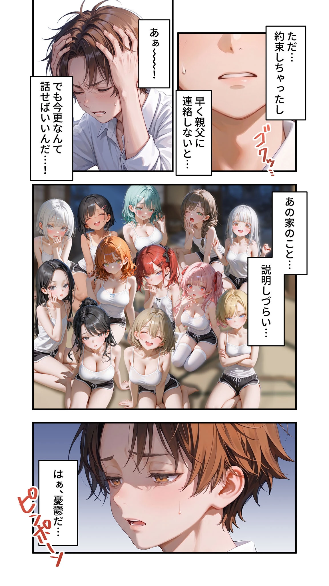 貧乏家族に牛丼奢ったら、おっぱいハーレムできちゃいました…。 〜美人12姉妹のHな恩返し〜 （8）ページ4