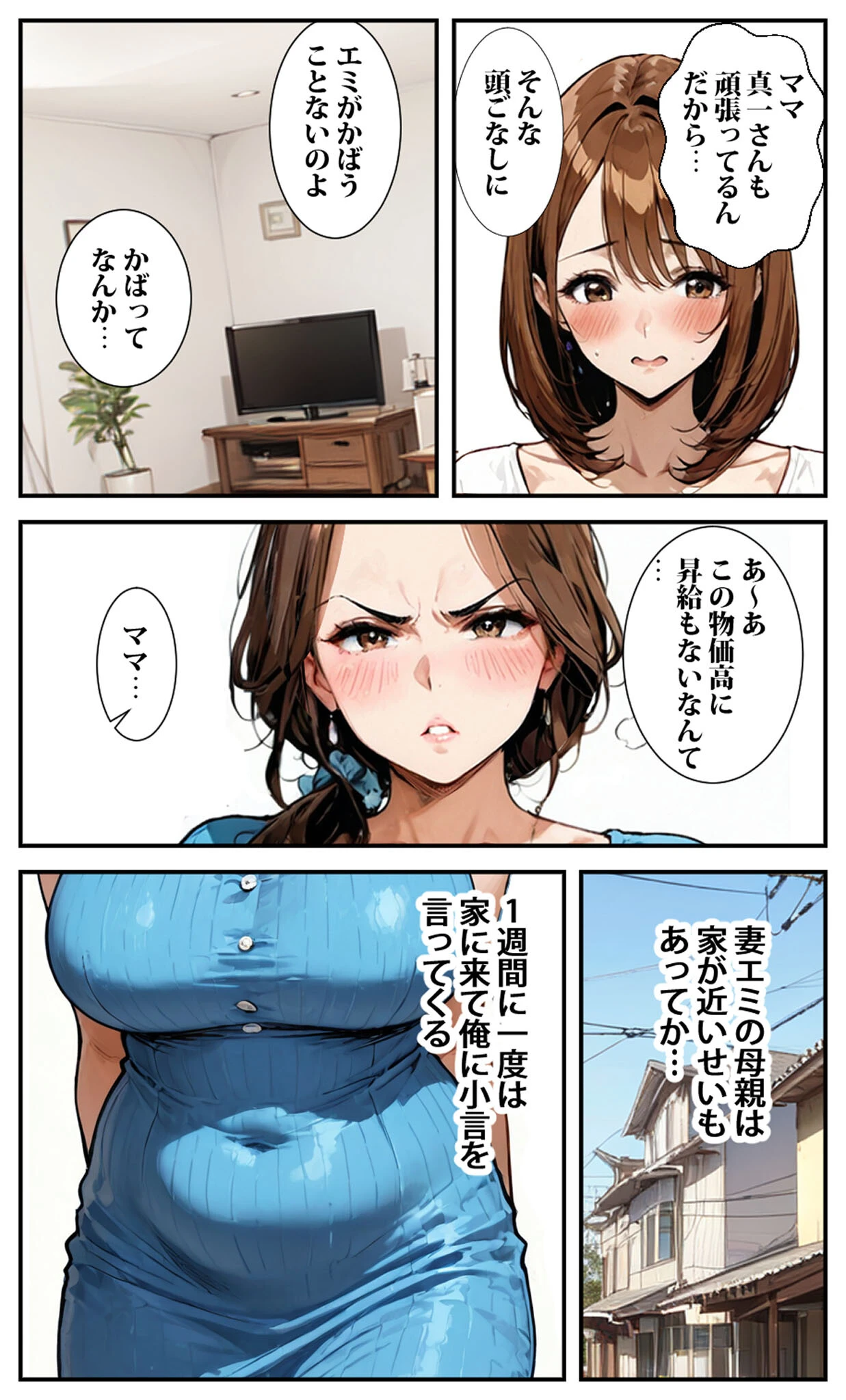 デ●ヘル呼んだら義母が来た モザイク版ページ4