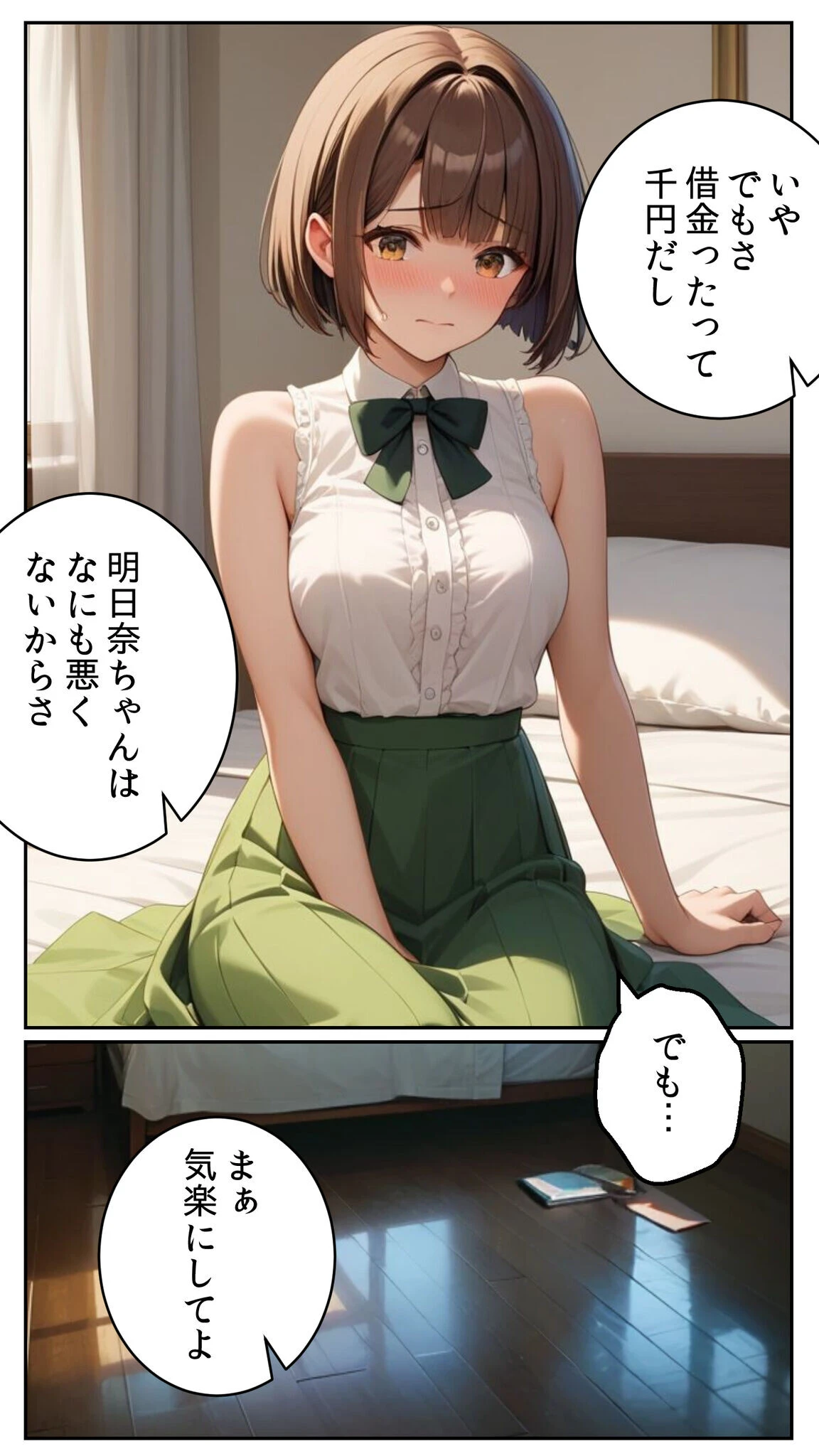 親友に千円かしたら、借金のカタに妹をさしだしてきた話 詰め合わせ モザイク版ページ12
