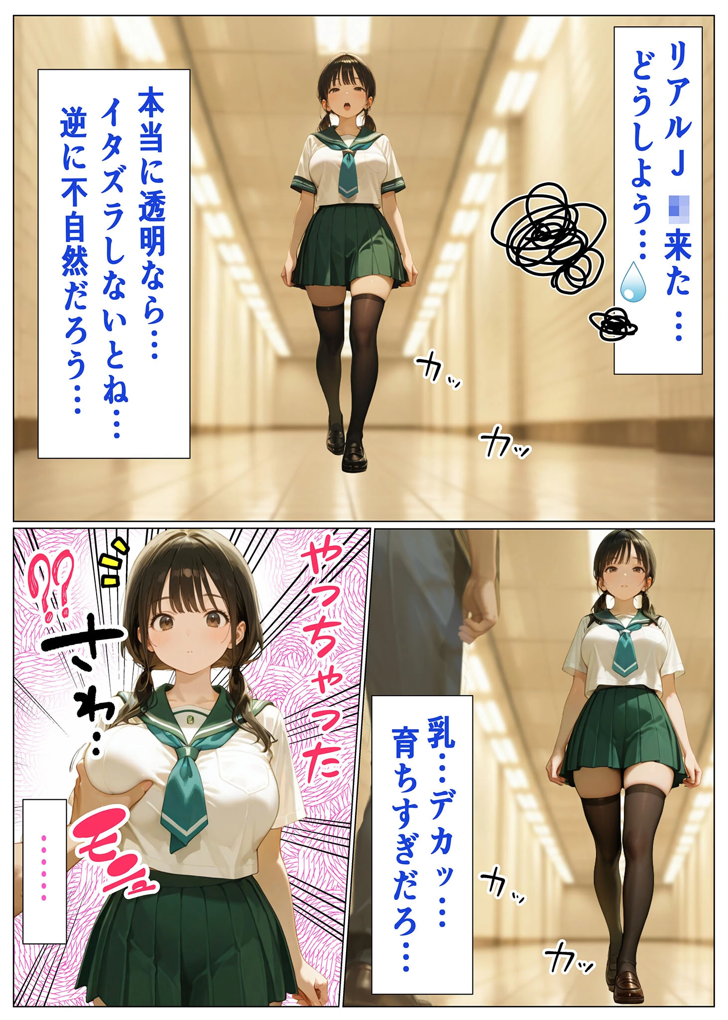 透明人間ドリンク モザイク版ページ9
