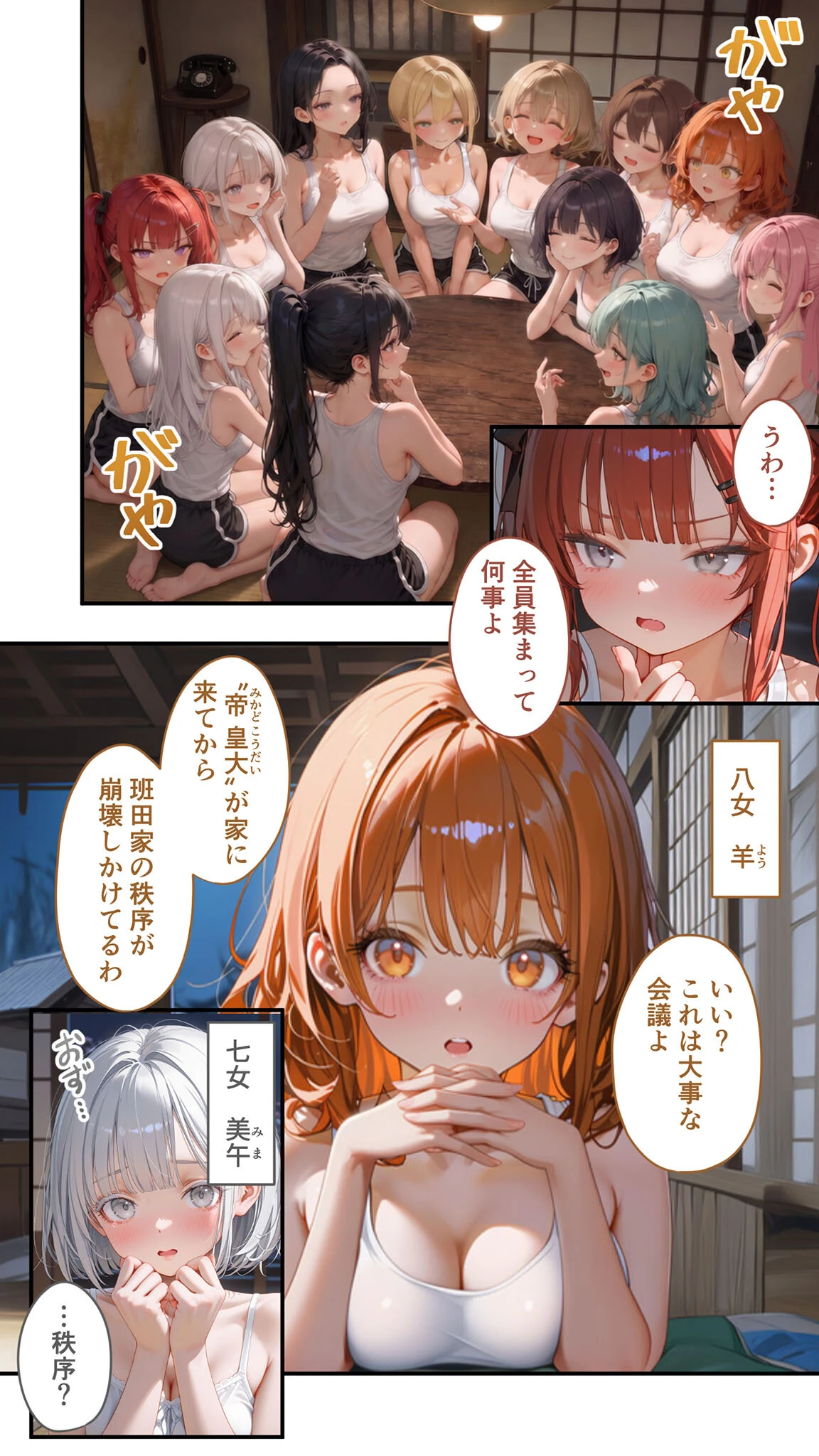 貧乏家族に牛丼奢ったら、おっぱいハーレムできちゃいました…。 〜美人12姉妹のHな恩返し〜 (10)ページ4