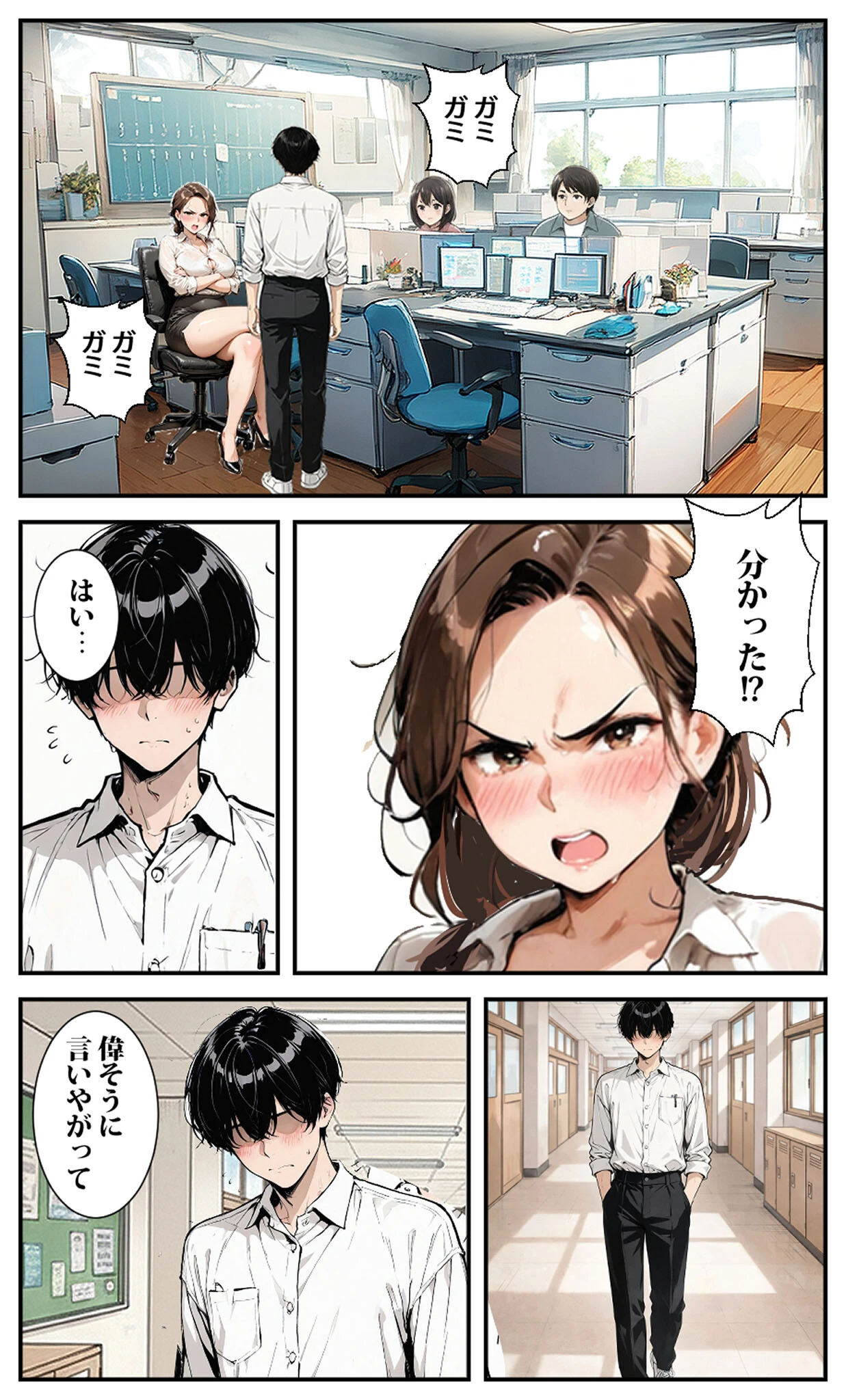 マチアプで出会った女●師がオナホになっちゃった モザイク版ページ5