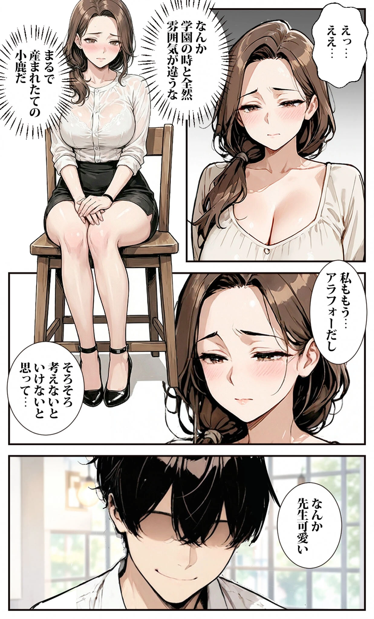 マチアプで出会った女●師がオナホになっちゃった モザイク版ページ9