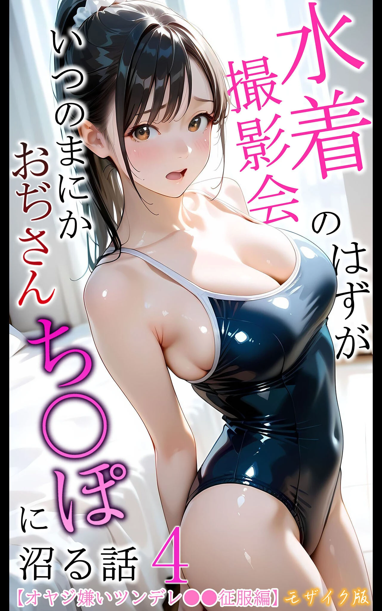 水着撮影会のはずが、いつのまにかおぢさんち〇ぽに沼る話4 モザイク版