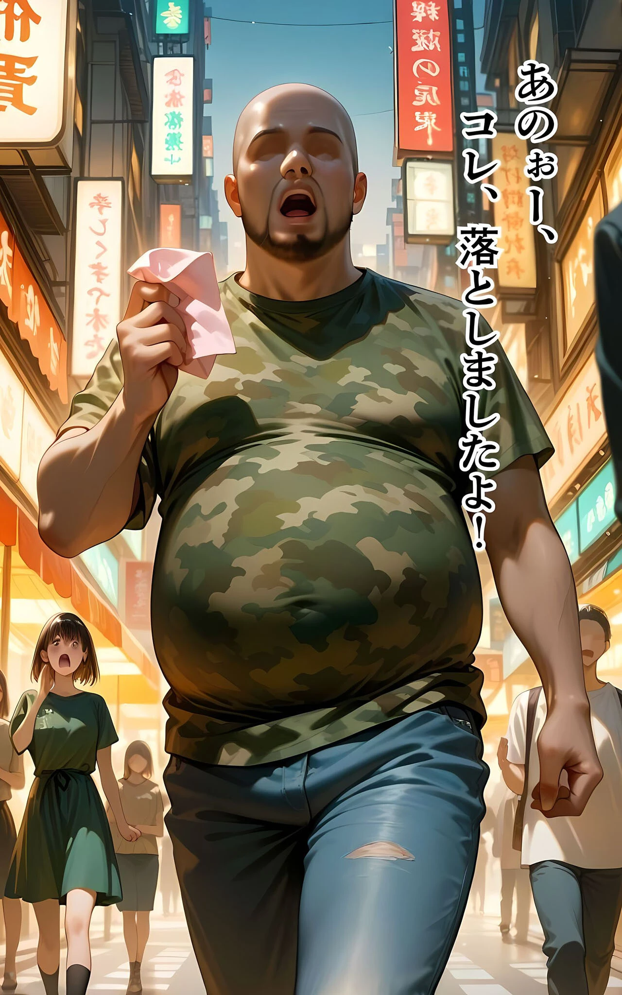 水着撮影会のはずが、いつのまにかおぢさんち〇ぽに沼る話4 モザイク版ページ14