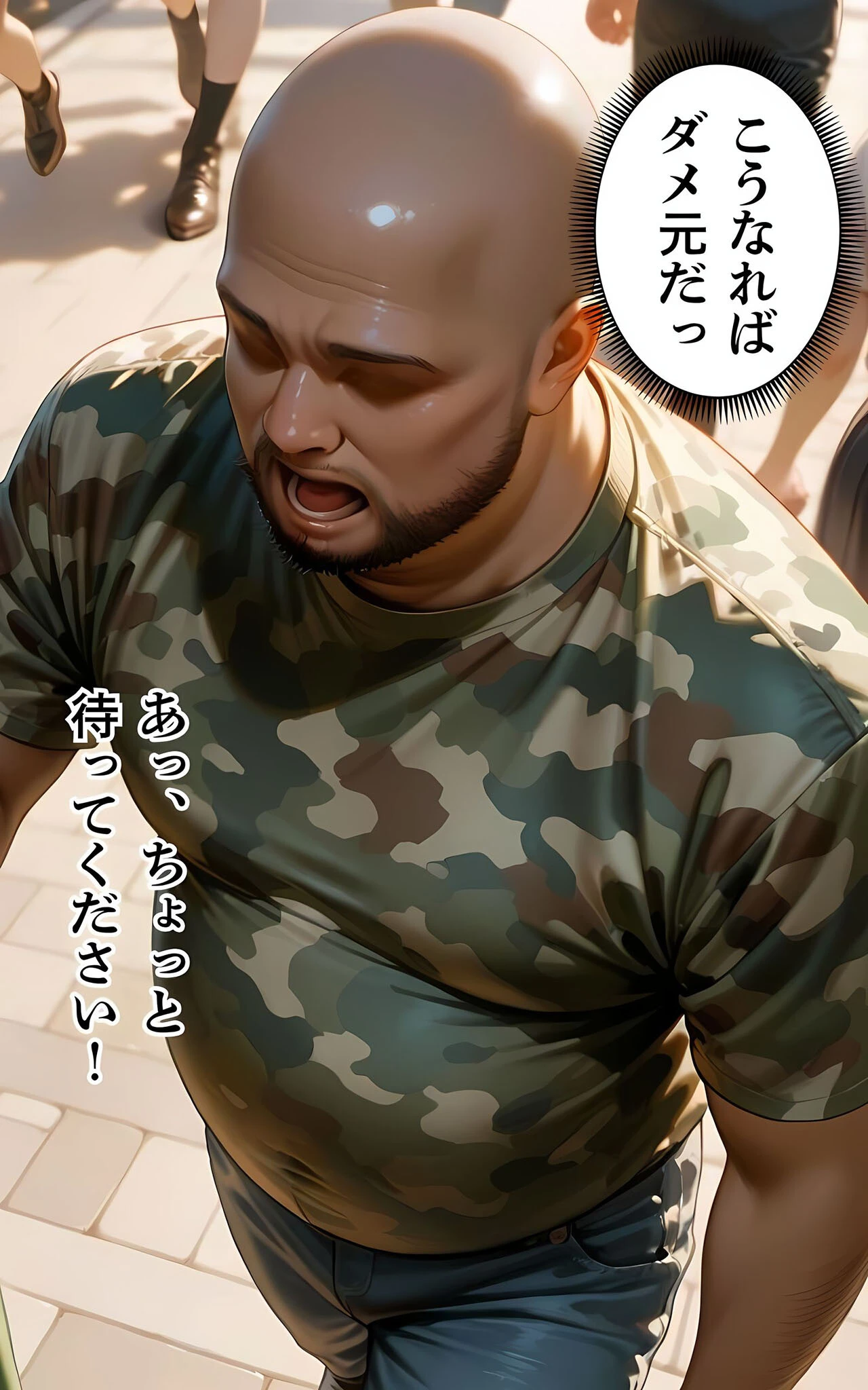 水着撮影会のはずが、いつのまにかおぢさんち〇ぽに沼る話4 モザイク版ページ19