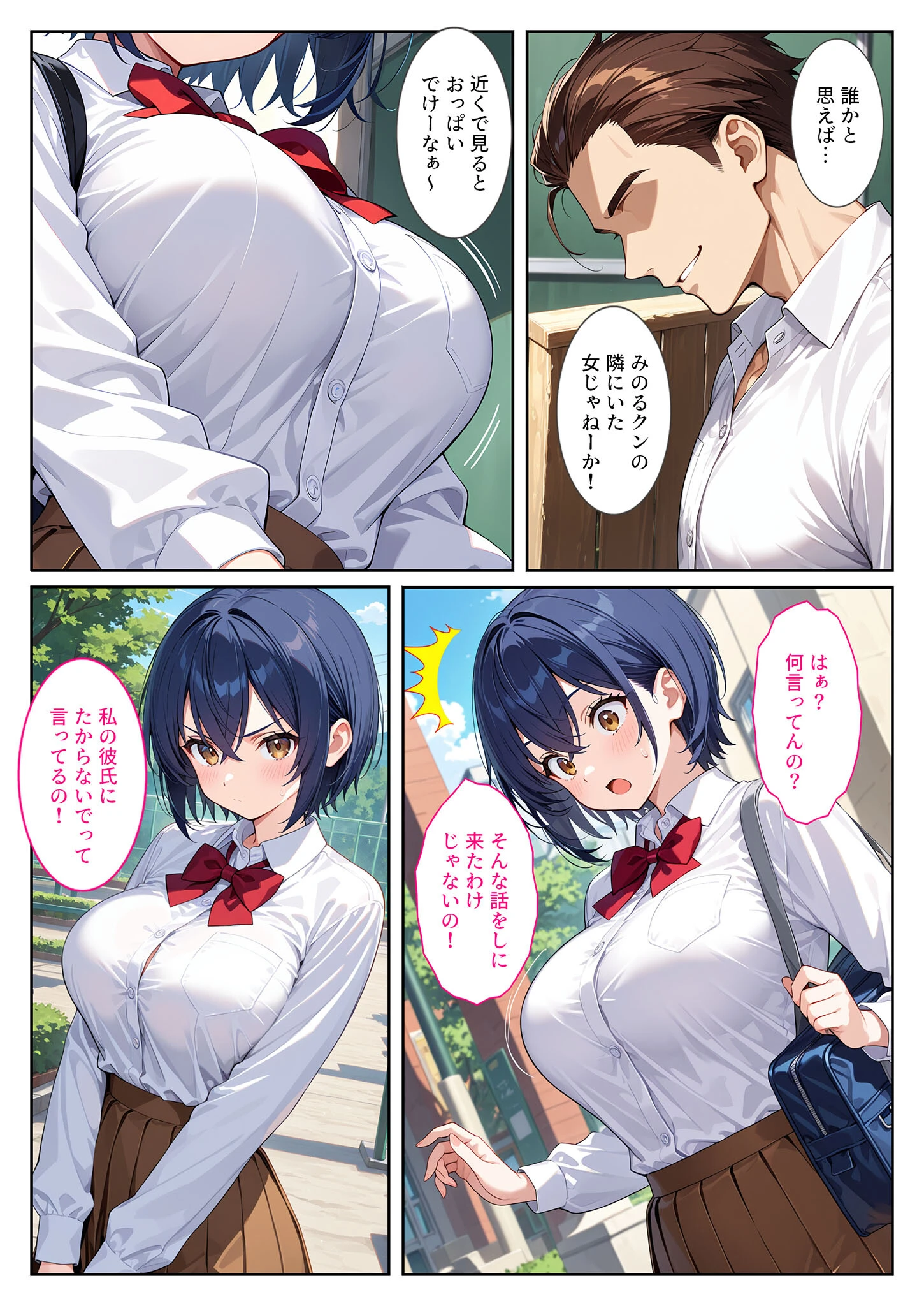 僕の爆乳彼女が絶倫ヤンキーに寝取られて性玩具にされる話 モザイク版ページ9