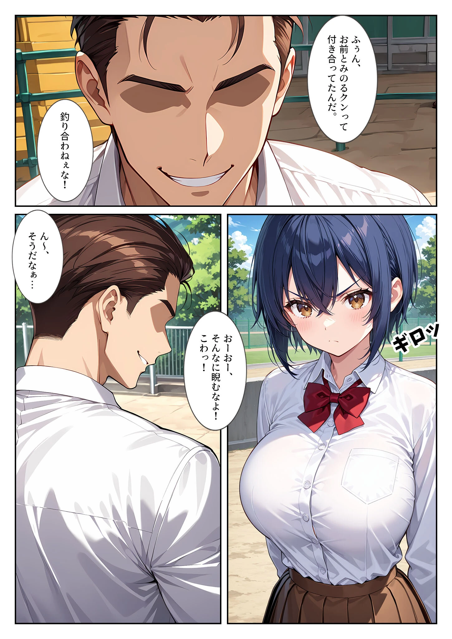 僕の爆乳彼女が絶倫ヤンキーに寝取られて性玩具にされる話 モザイク版ページ10