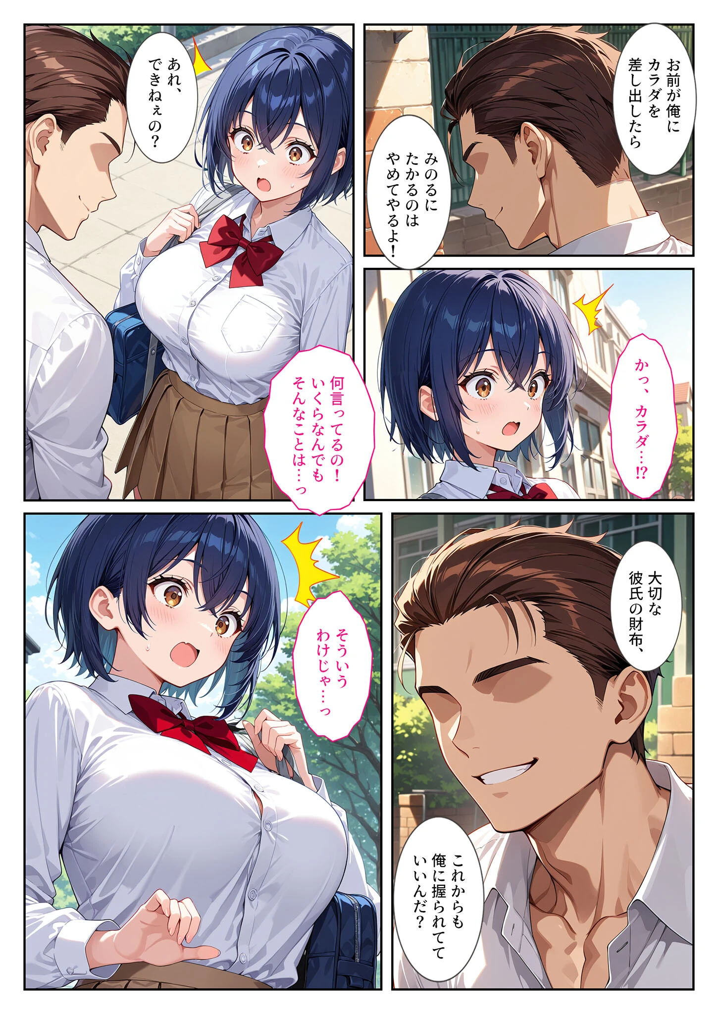 僕の爆乳彼女が絶倫ヤンキーに寝取られて性玩具にされる話 モザイク版ページ11