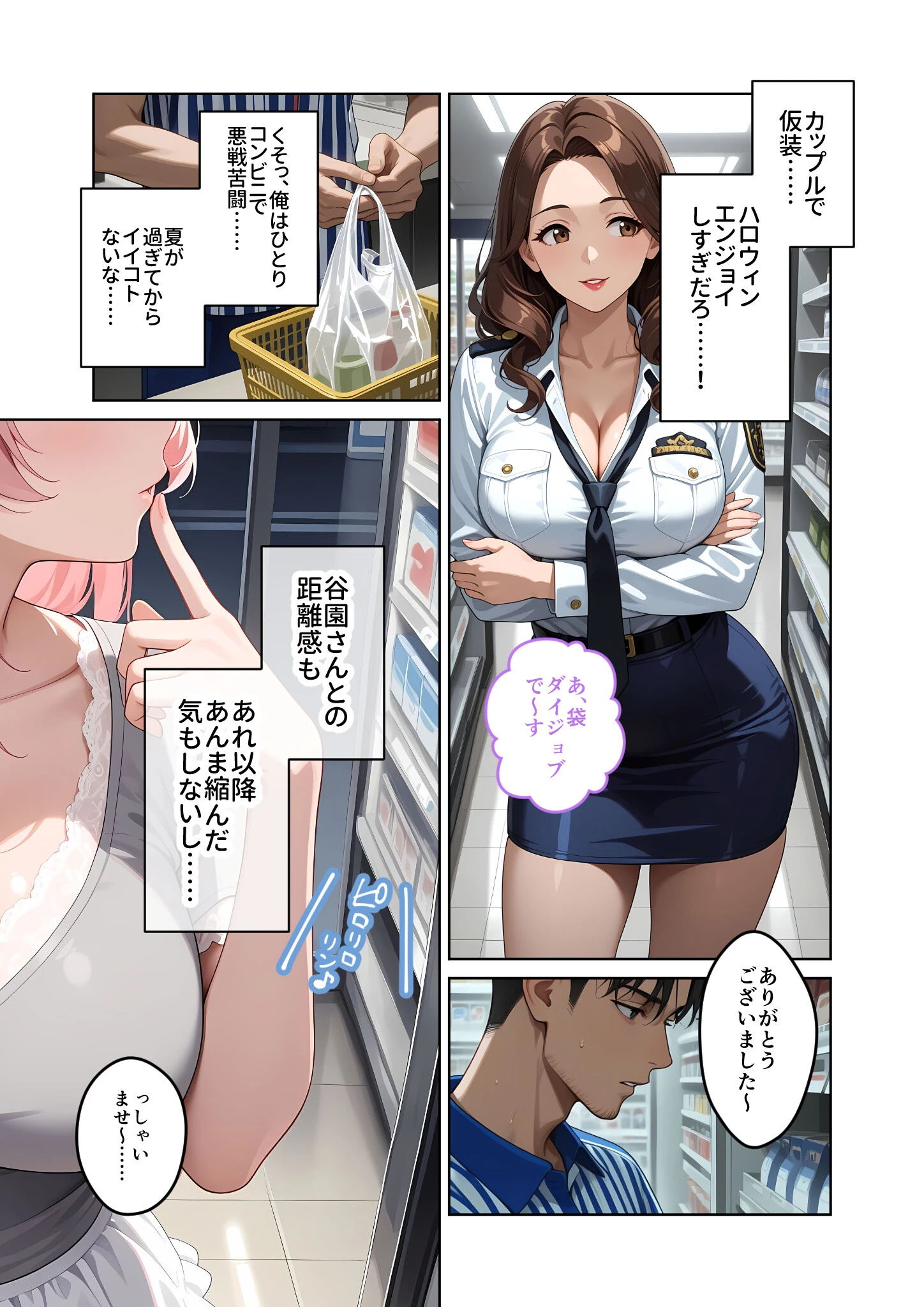 お客様はおっぱいです。 （10） 〜愛欲MAX！現役JDがパツパツ警官コスでお仕置きえっちinハロウィン〜 モザイク版ページ5