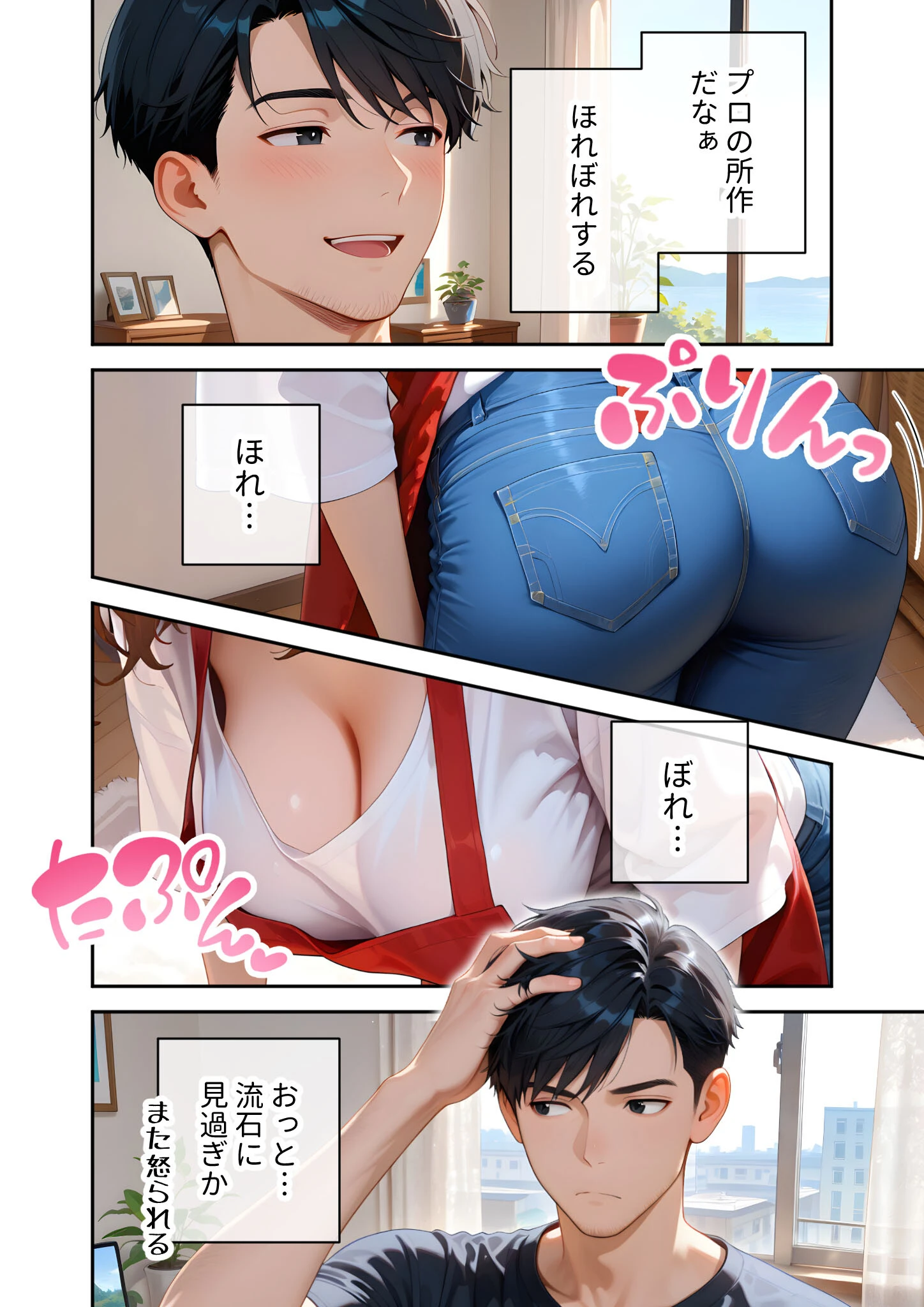 またもや家性婦の成瀬さんは竿のお掃除までしてくれる 〜ド変態お姉さんのぬるぬるオイルマッサージ〜 モザイク版ページ14