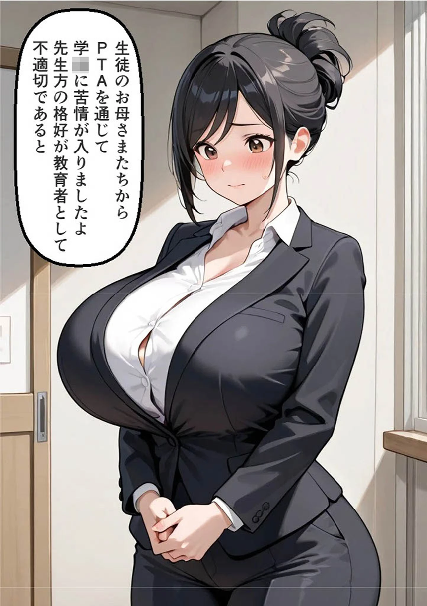 闘乳日誌-美人巨乳教師対決- モザイク版ページ10