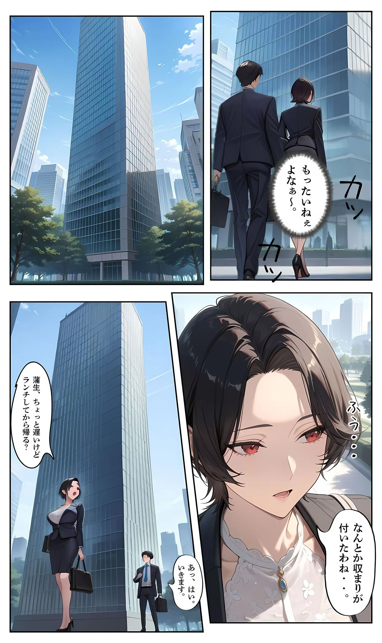 〜パワハラ女部長の秘密を握ってうるさい口に●●●●でフタをした後いちゃラブア●ルセックスをする話〜 モザイク版ページ11