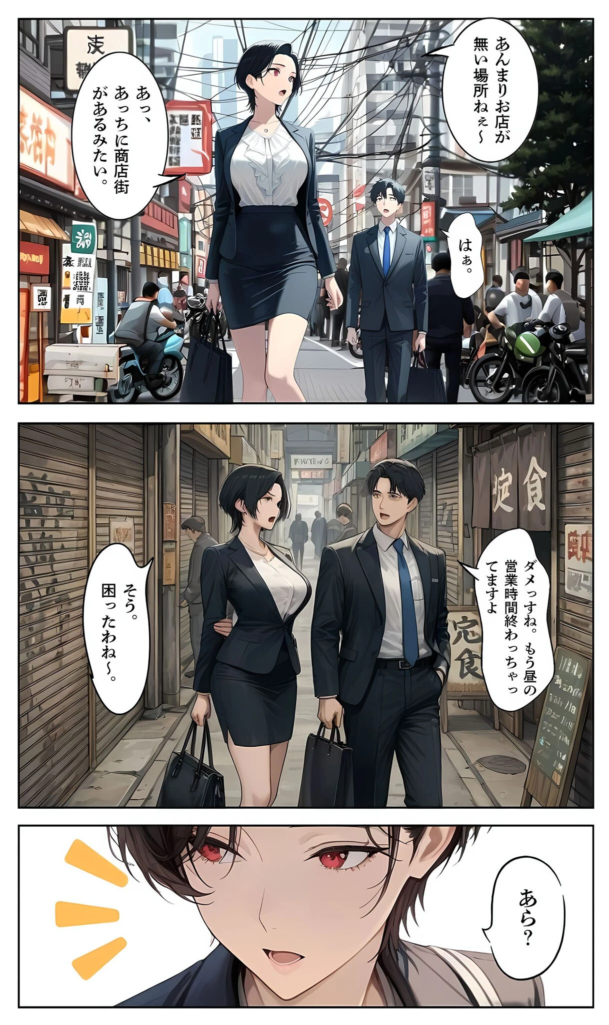 〜パワハラ女部長の秘密を握ってうるさい口に●●●●でフタをした後いちゃラブア●ルセックスをする話〜 モザイク版ページ12