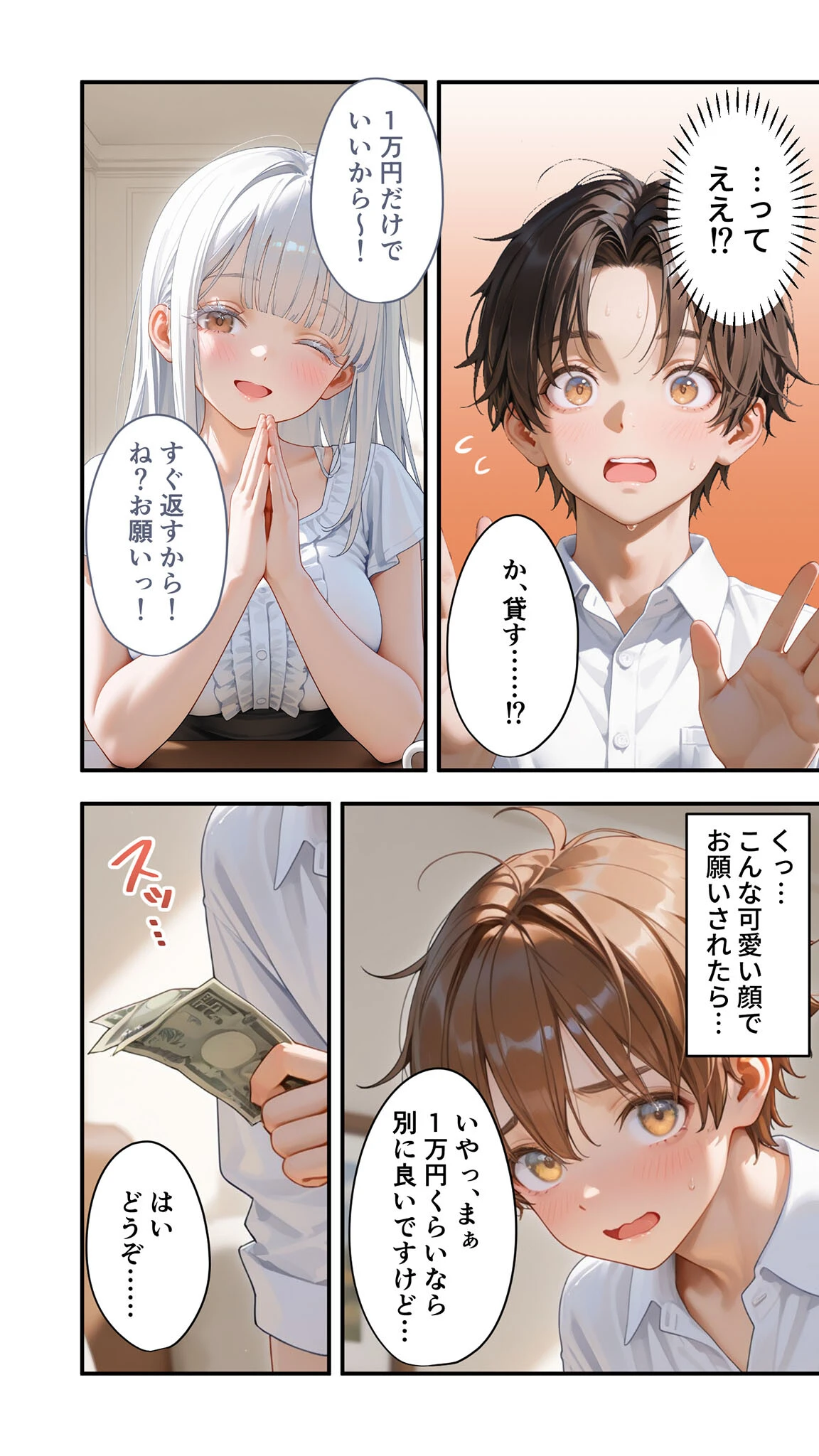 貧乏家族に牛丼奢ったら、おっぱいハーレムできちゃいました…。 〜美人12姉妹のHな恩返し〜 (12)ページ14
