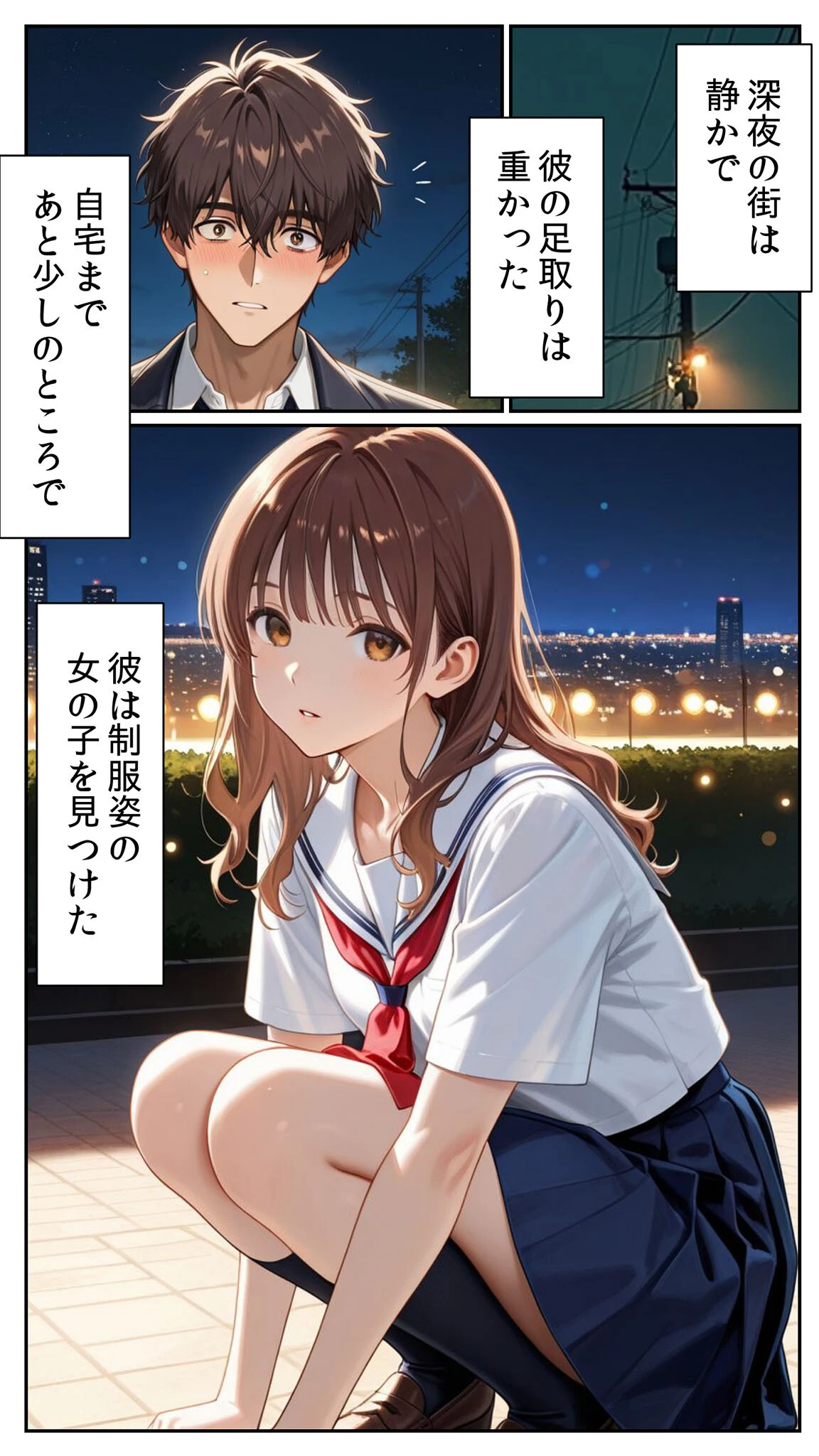 プロポーズに失敗した俺が、制服コスの20歳女子を拾って秘密の背徳浮気SEXした話 モザイク版ページ9