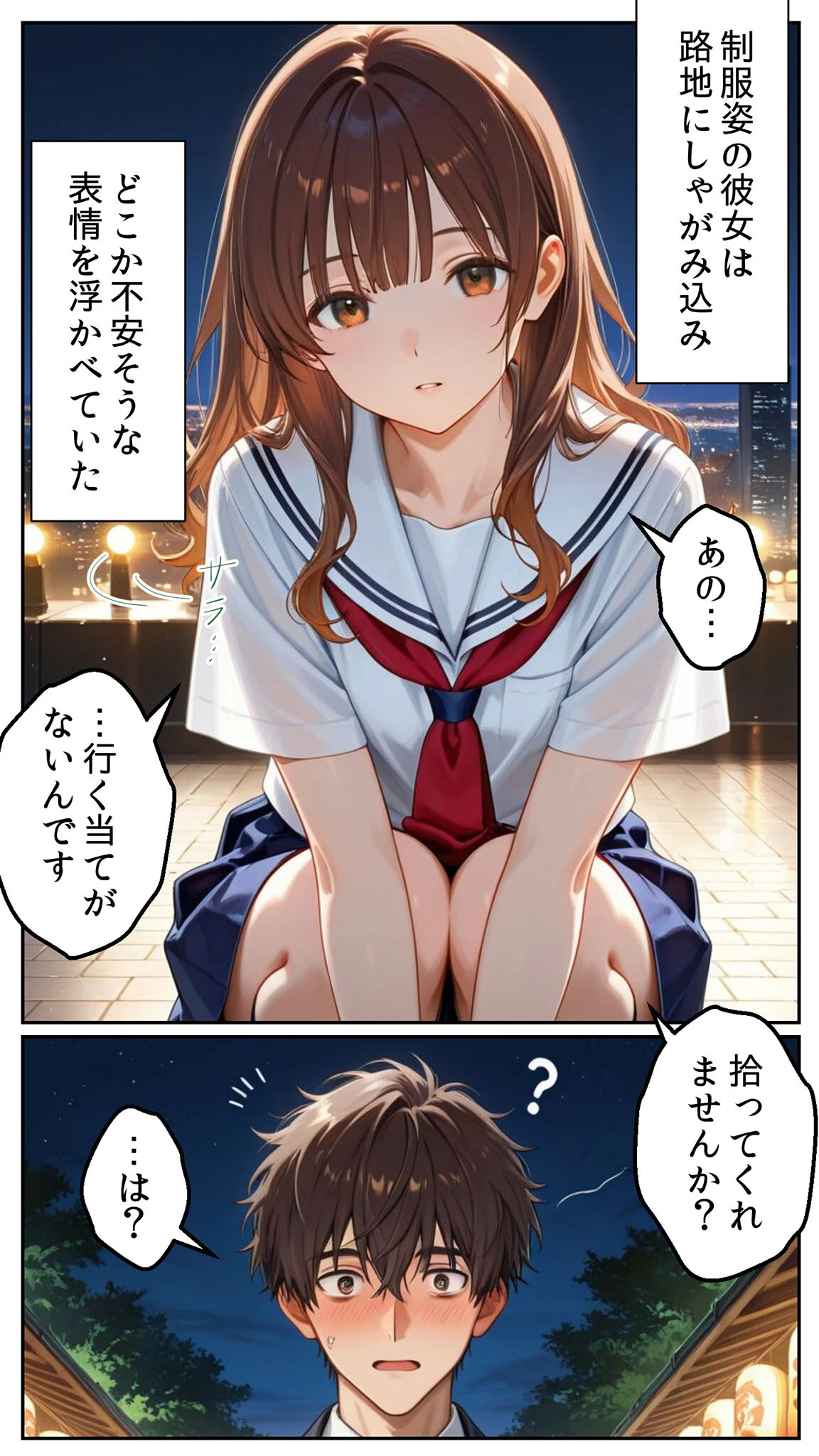 プロポーズに失敗した俺が、制服コスの20歳女子を拾って秘密の背徳浮気SEXした話 モザイク版ページ10
