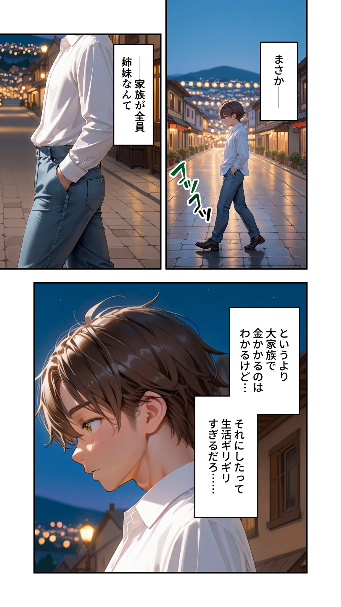 貧乏家族に牛丼奢ったら、おっぱいハーレムできちゃいました…。 〜美人12姉妹のHな恩返し〜第1巻ページ21