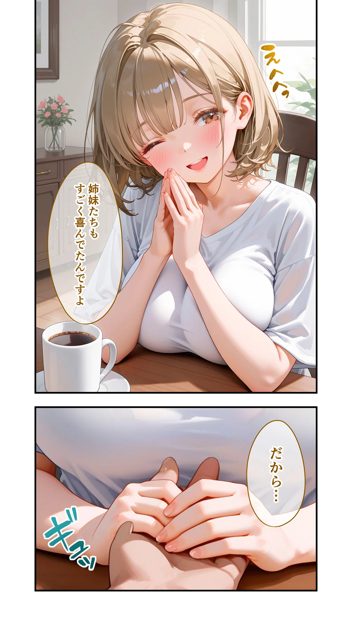 貧乏家族に牛丼奢ったら、おっぱいハーレムできちゃいました…。 〜美人12姉妹のHな恩返し〜第1巻ページ32