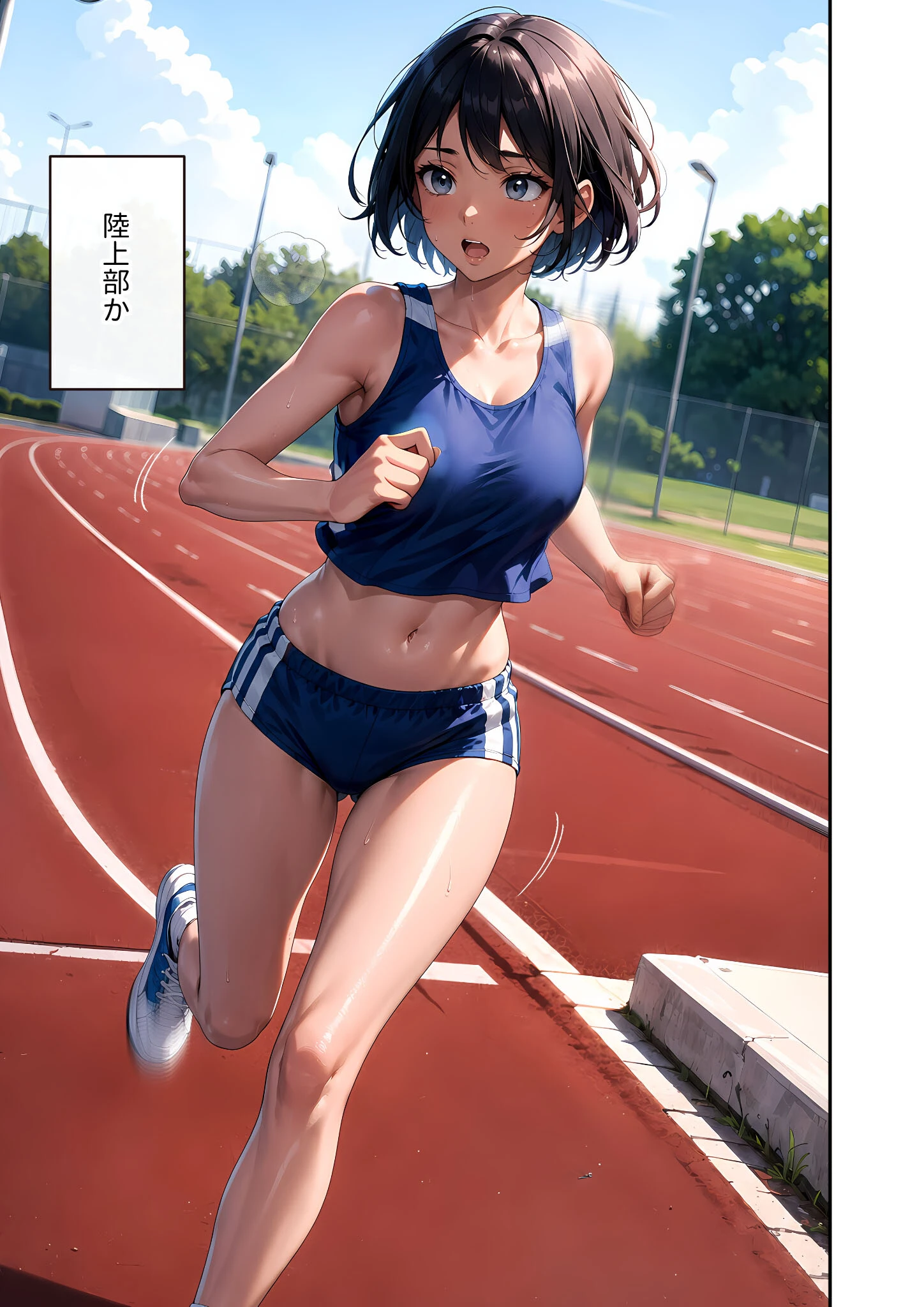 陰キャの僕、透視の力を手に入れる。第二十一話 〜陸上部女子の濡れた小麦肌と乱れるペース〜 モザイク版ページ5