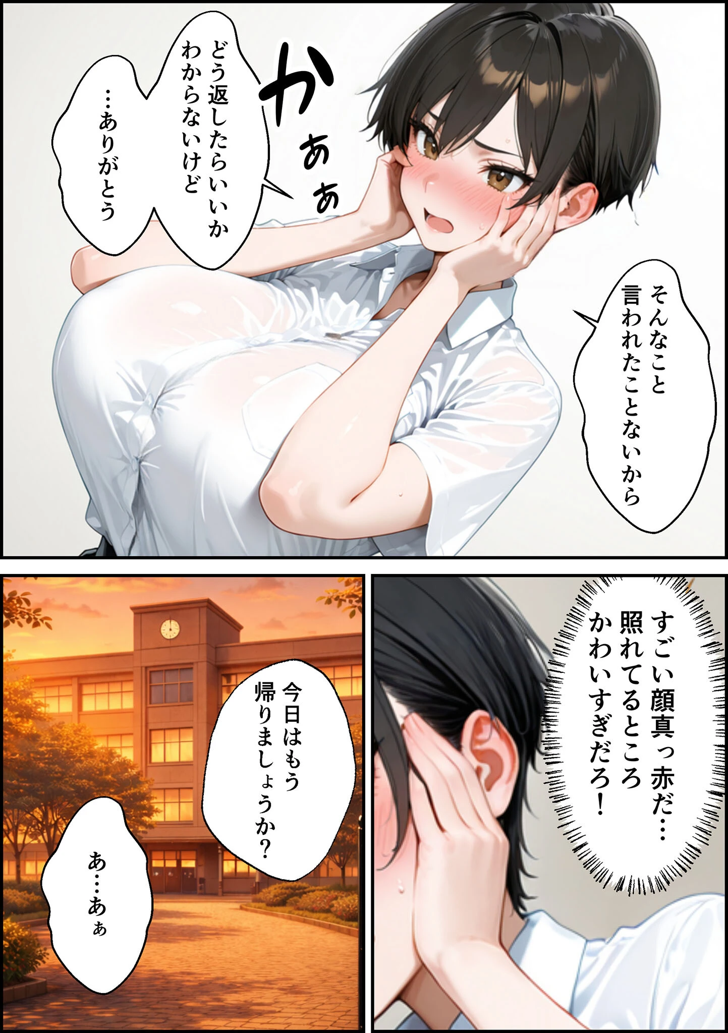 女の子扱いされたい王子様な委員長があまあま中●しセックスでメスになる話 モザイク版ページ14