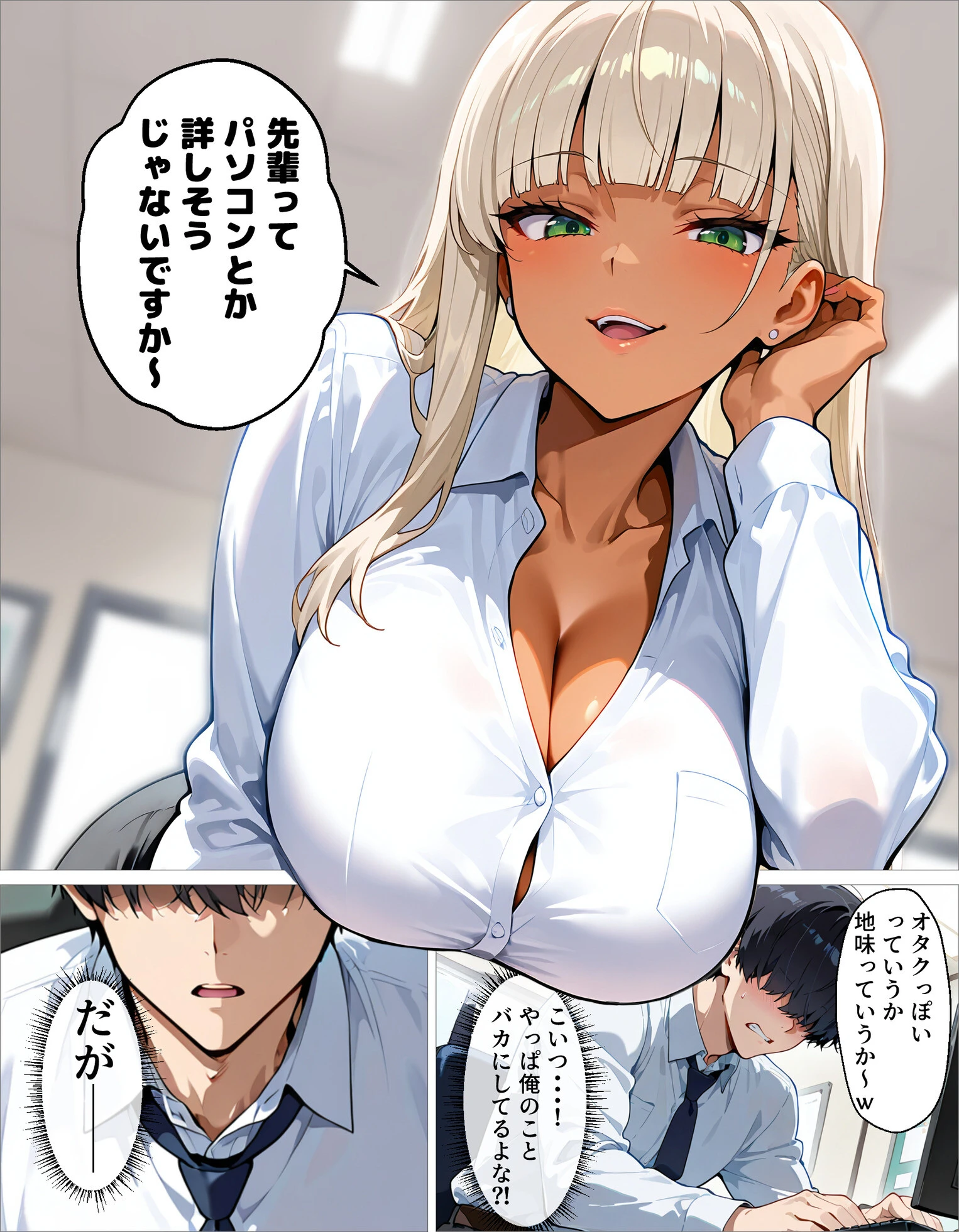 新卒の黒ギャルが「きも…」って言いながら搾精してくれる話（1）ページ5