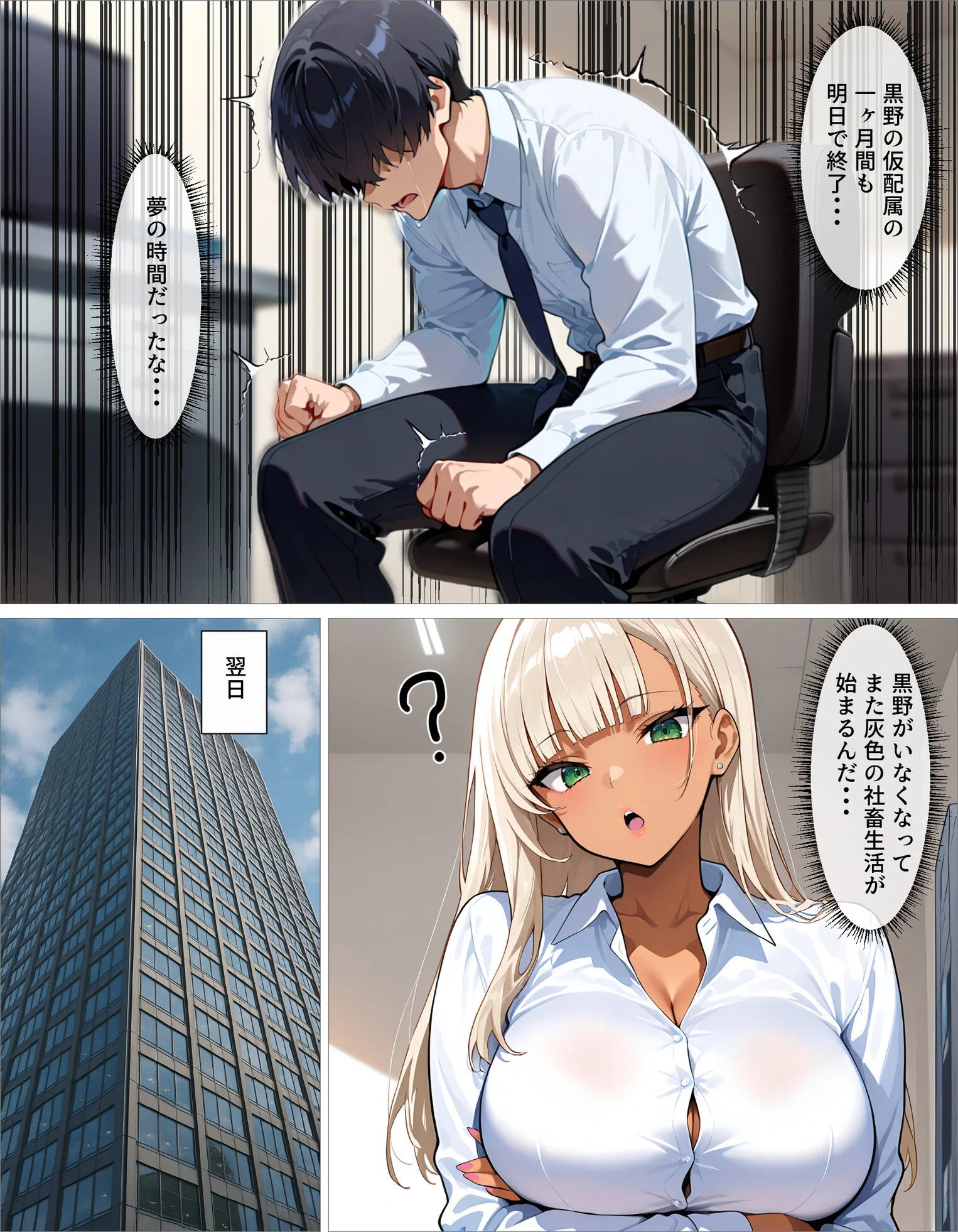 新卒の黒ギャルが「きも…」って言いながら搾精してくれる話（1）ページ10