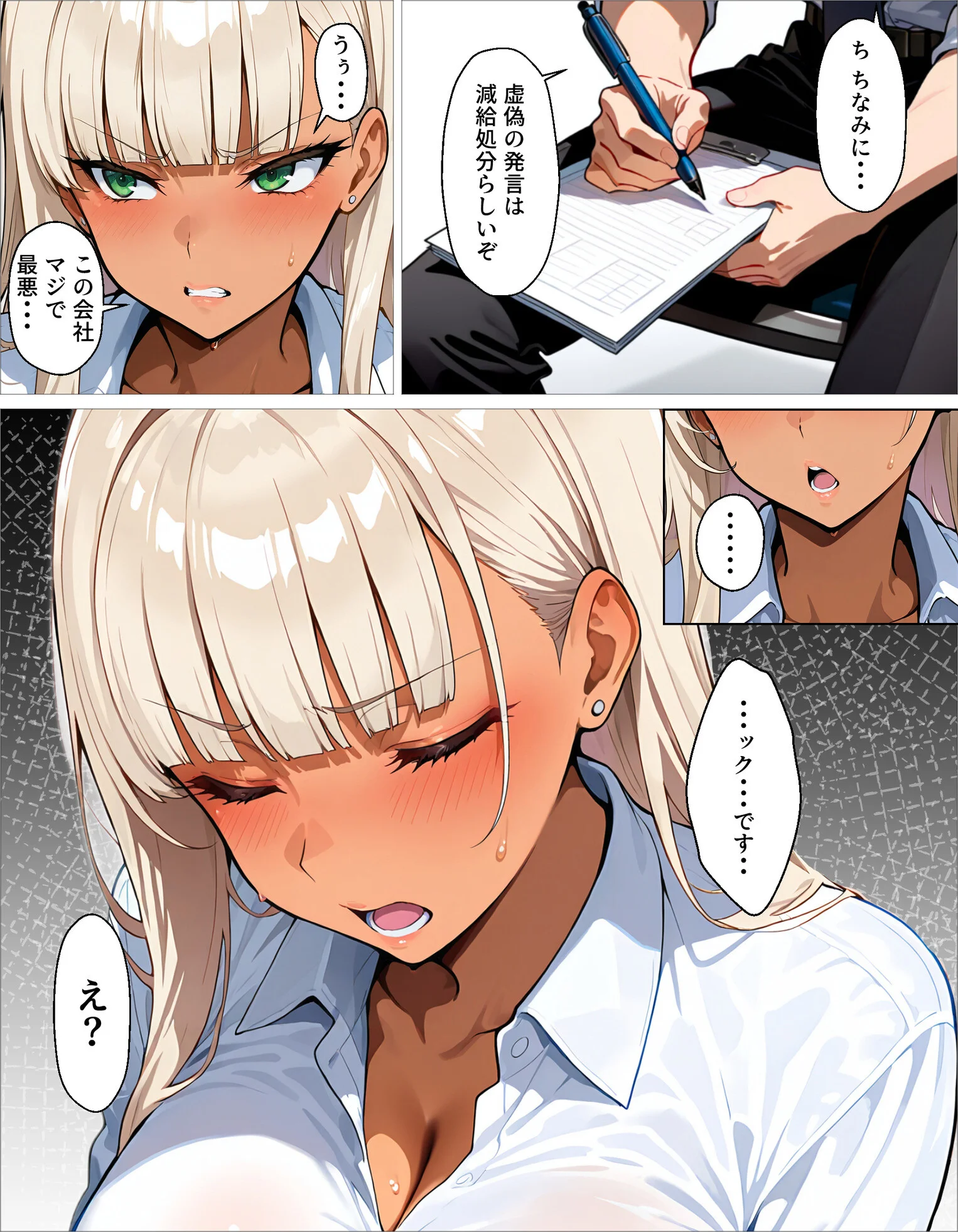 新卒の黒ギャルが「きも…」って言いながら搾精してくれる話（1）ページ19
